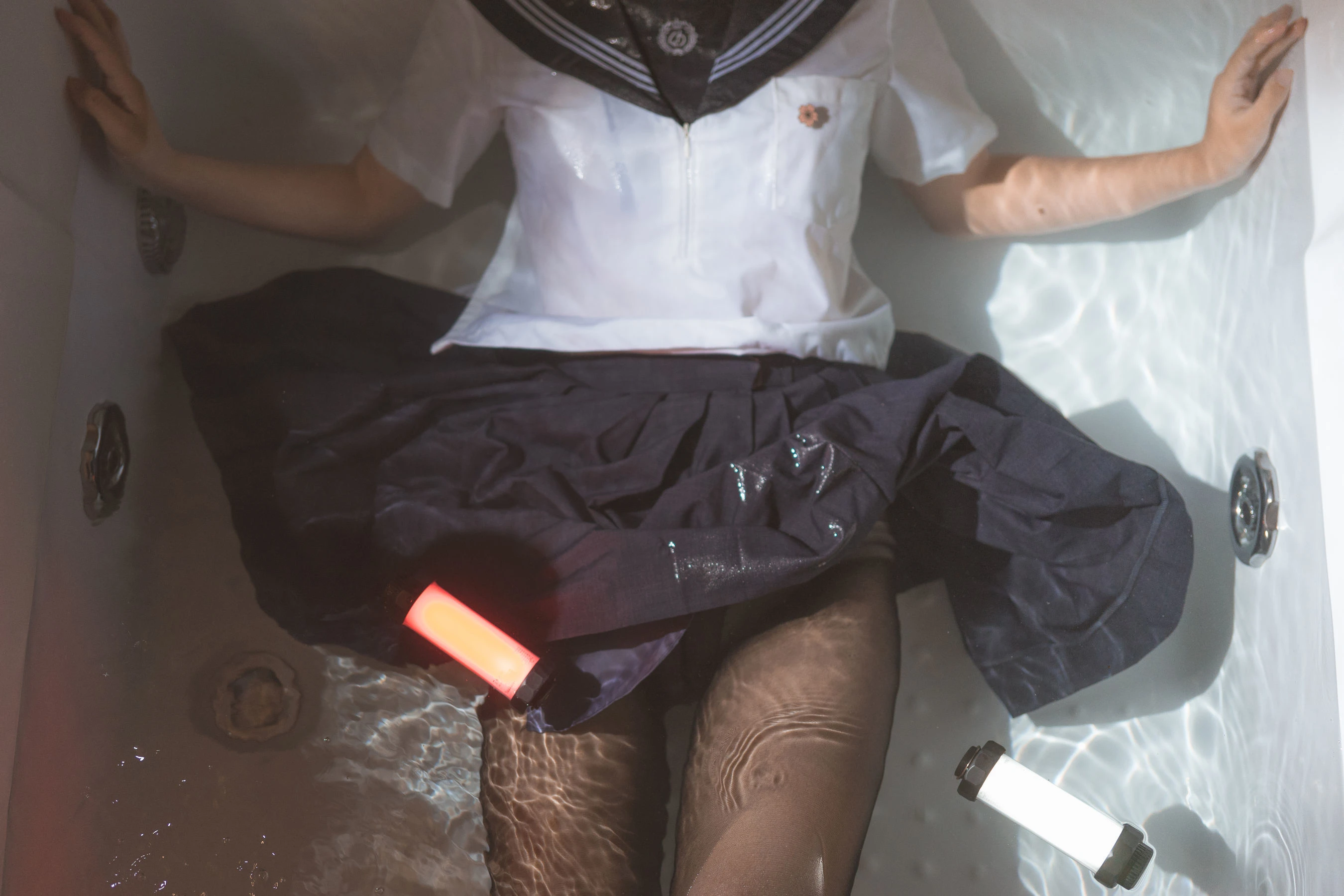 面饼仙儿 – 脑内少女 浴缸黑丝插图2