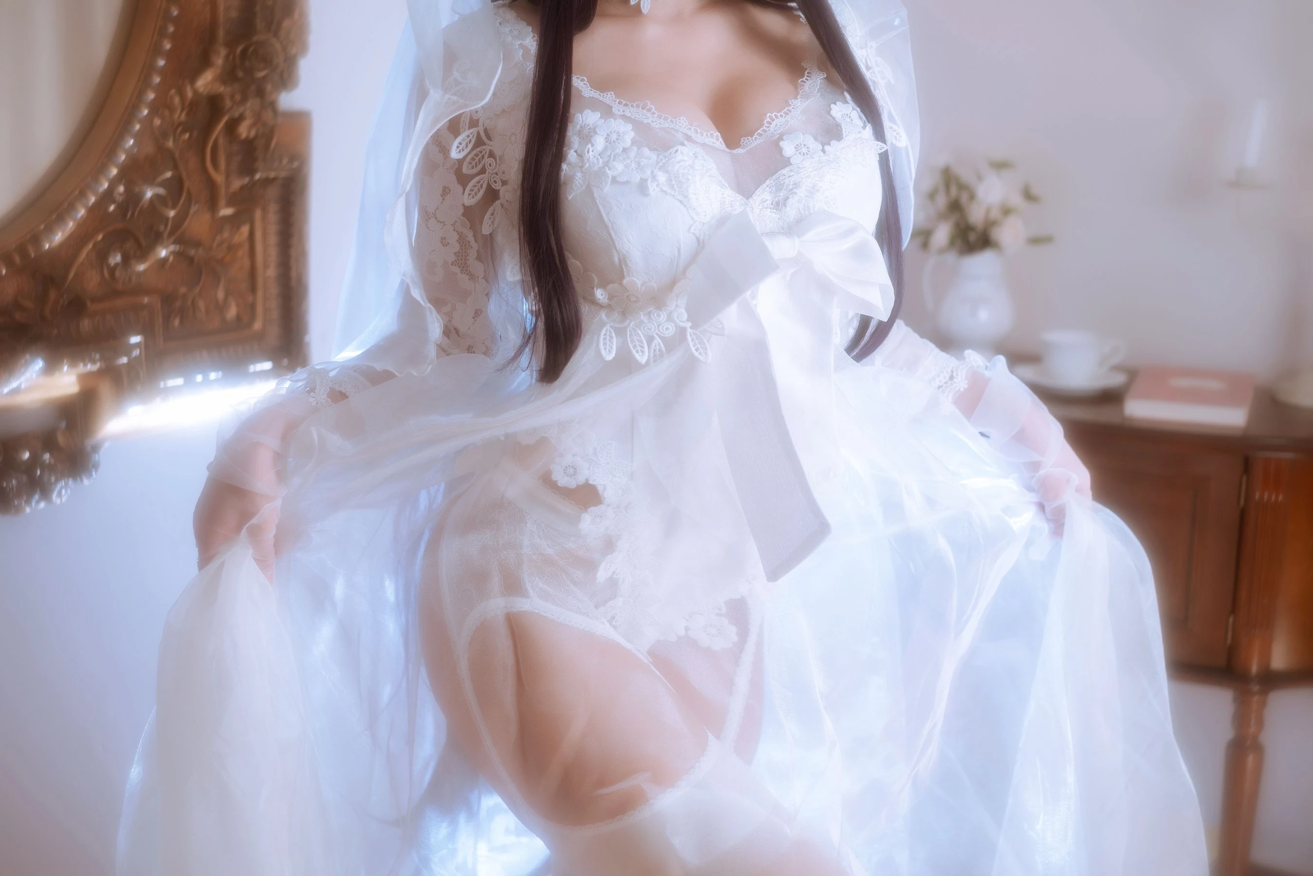 白嫩美少女鬼畜瑶 – 婚纱插图4
