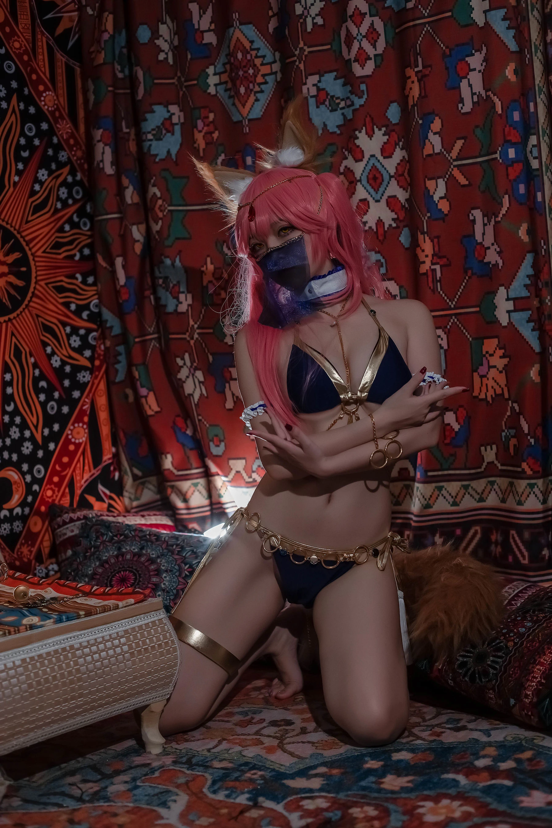 人气Coser二佐Nisa – 玉藻前舞娘插图7