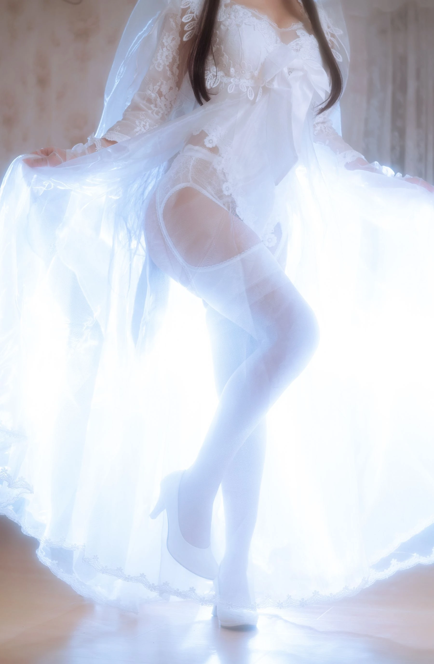 白嫩美少女鬼畜瑶 – 婚纱插图7