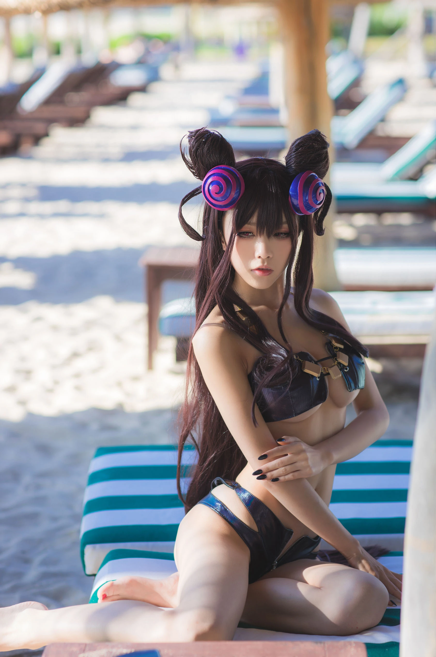 动漫博主水淼aqua – 紫式部水着Ver插图1