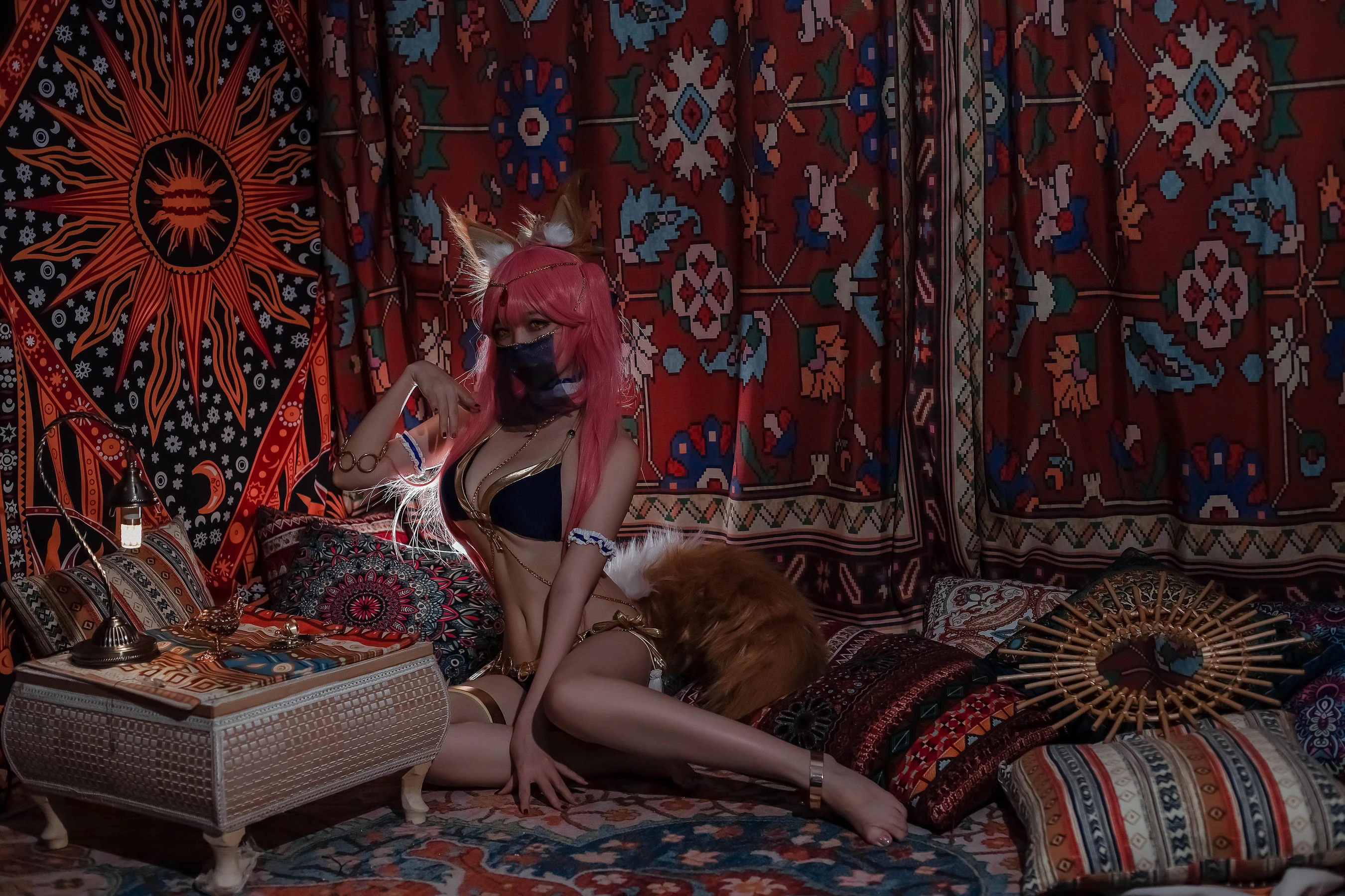 人气Coser二佐Nisa – 玉藻前舞娘插图1