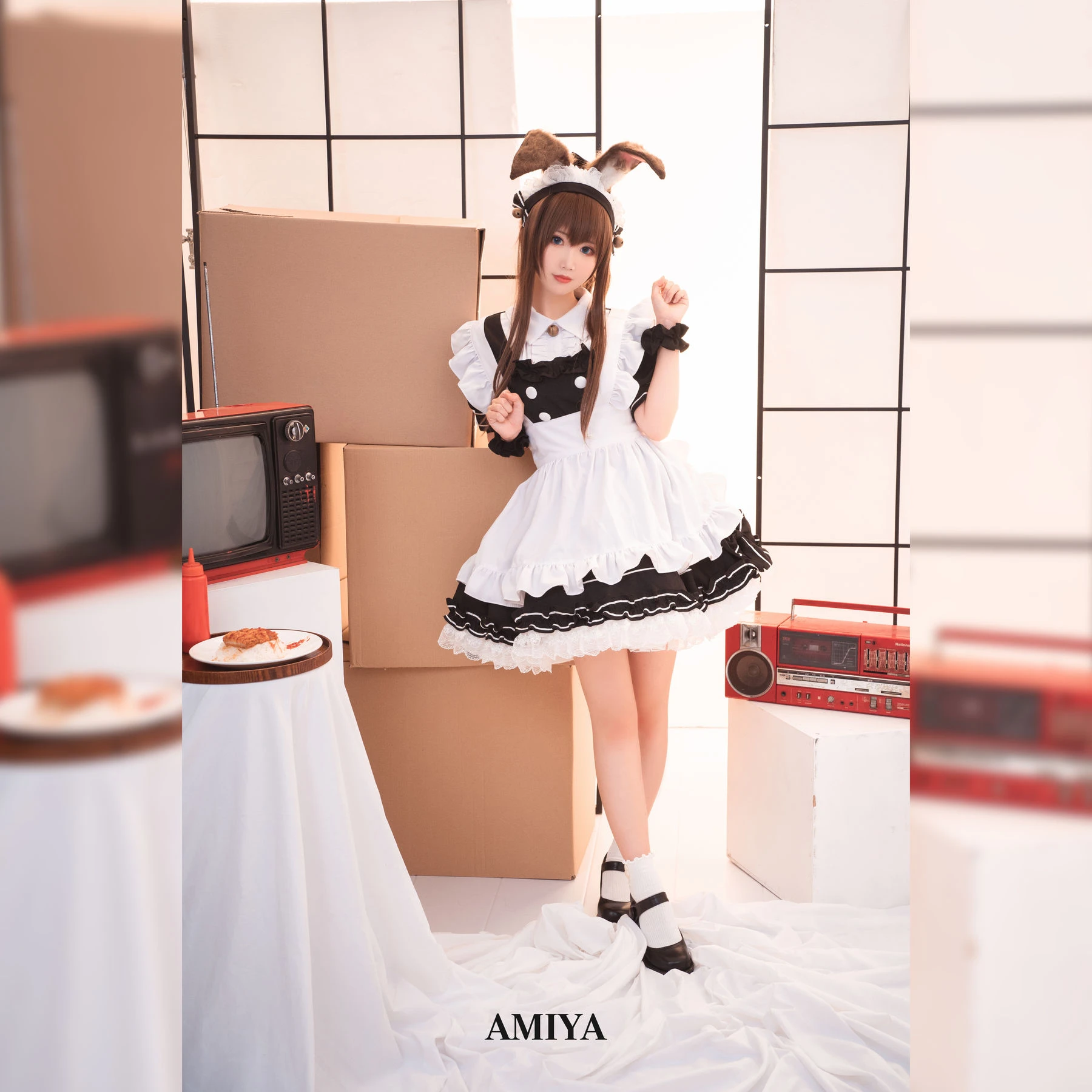 可爱人气Coser面饼仙儿 – 阿米驴女仆插图3