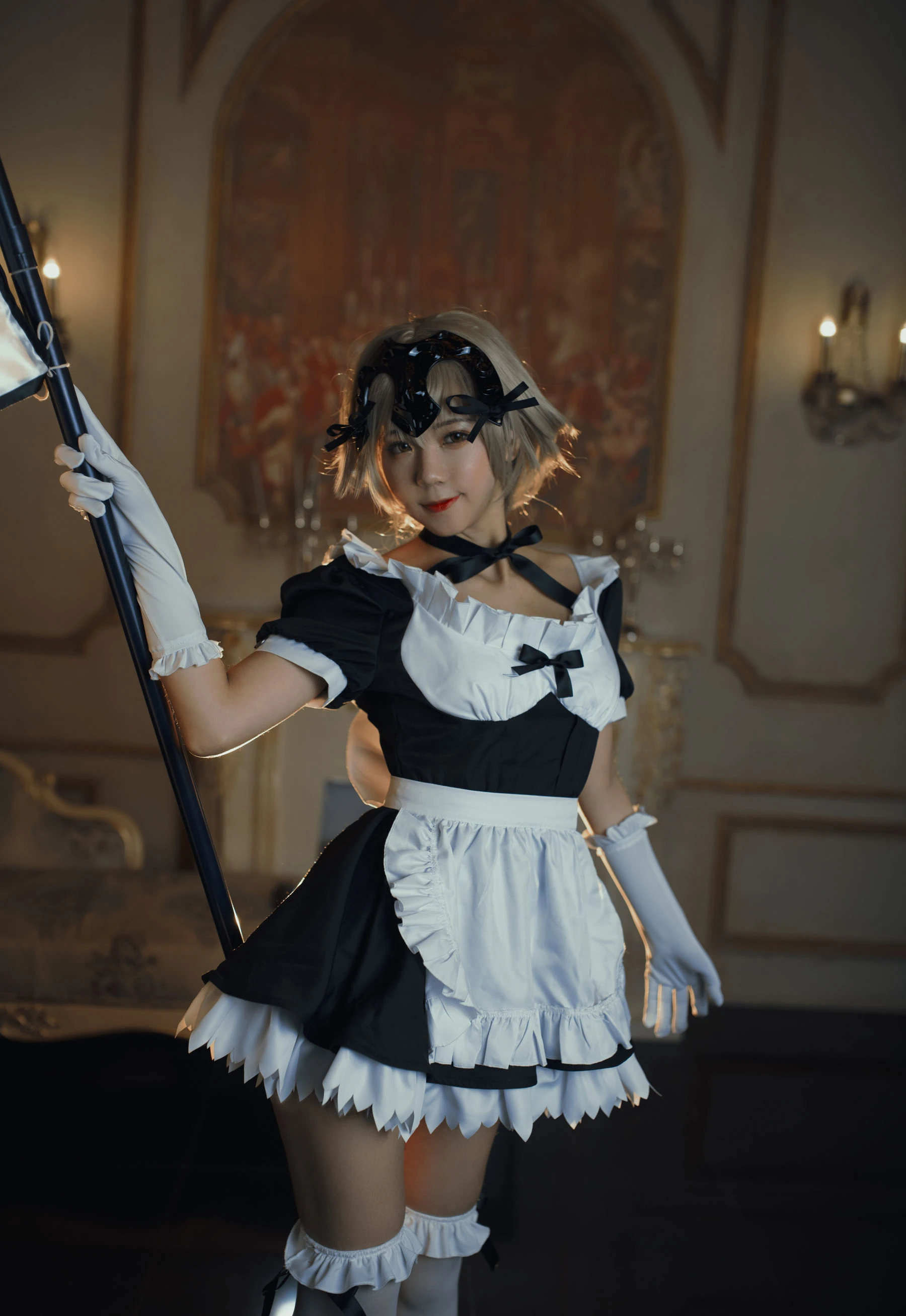 微博萌妹蓝小沂KiKi – 黑贞德女仆插图7