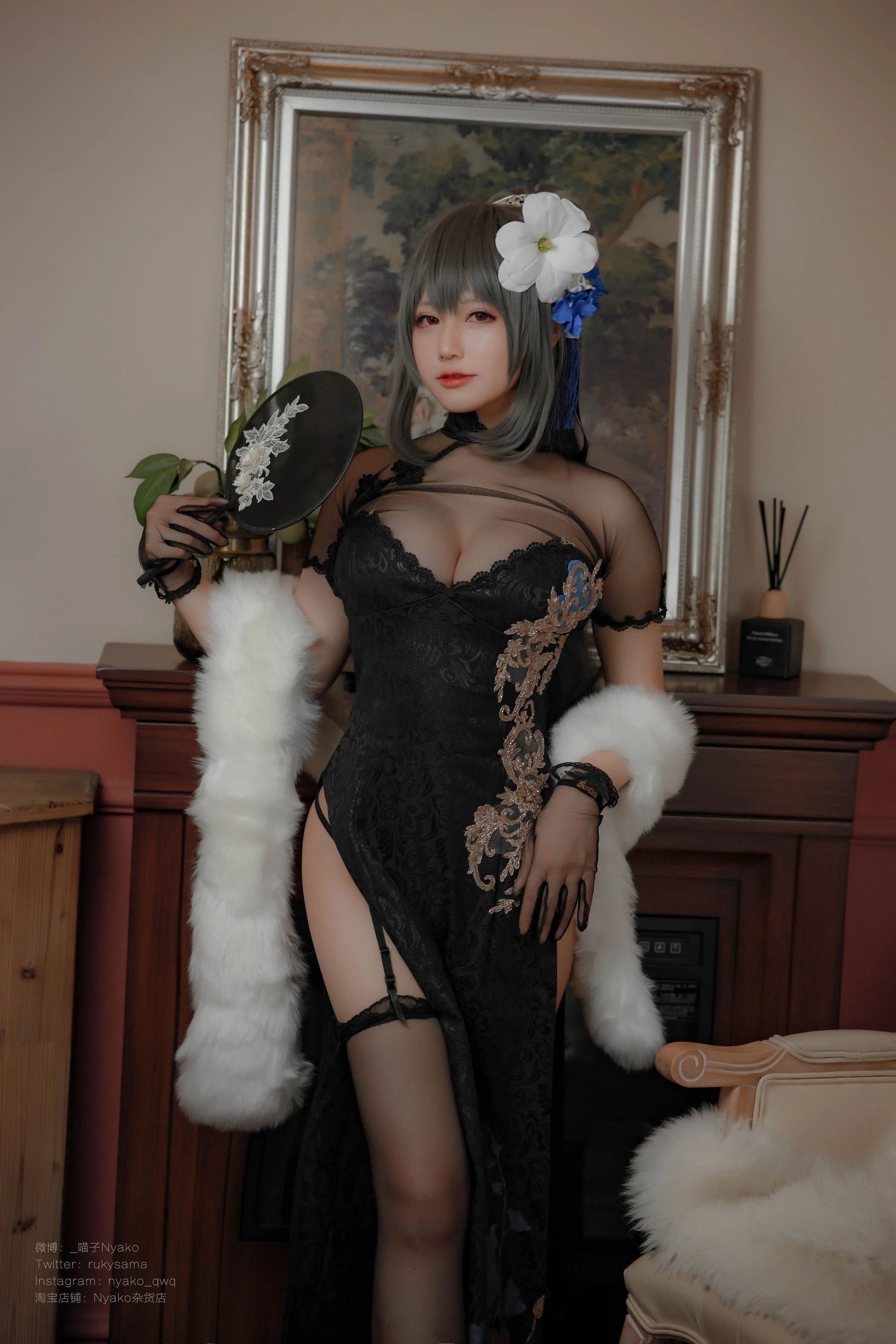 萌妹子Nyako喵子 – 路易九世旗袍插图5