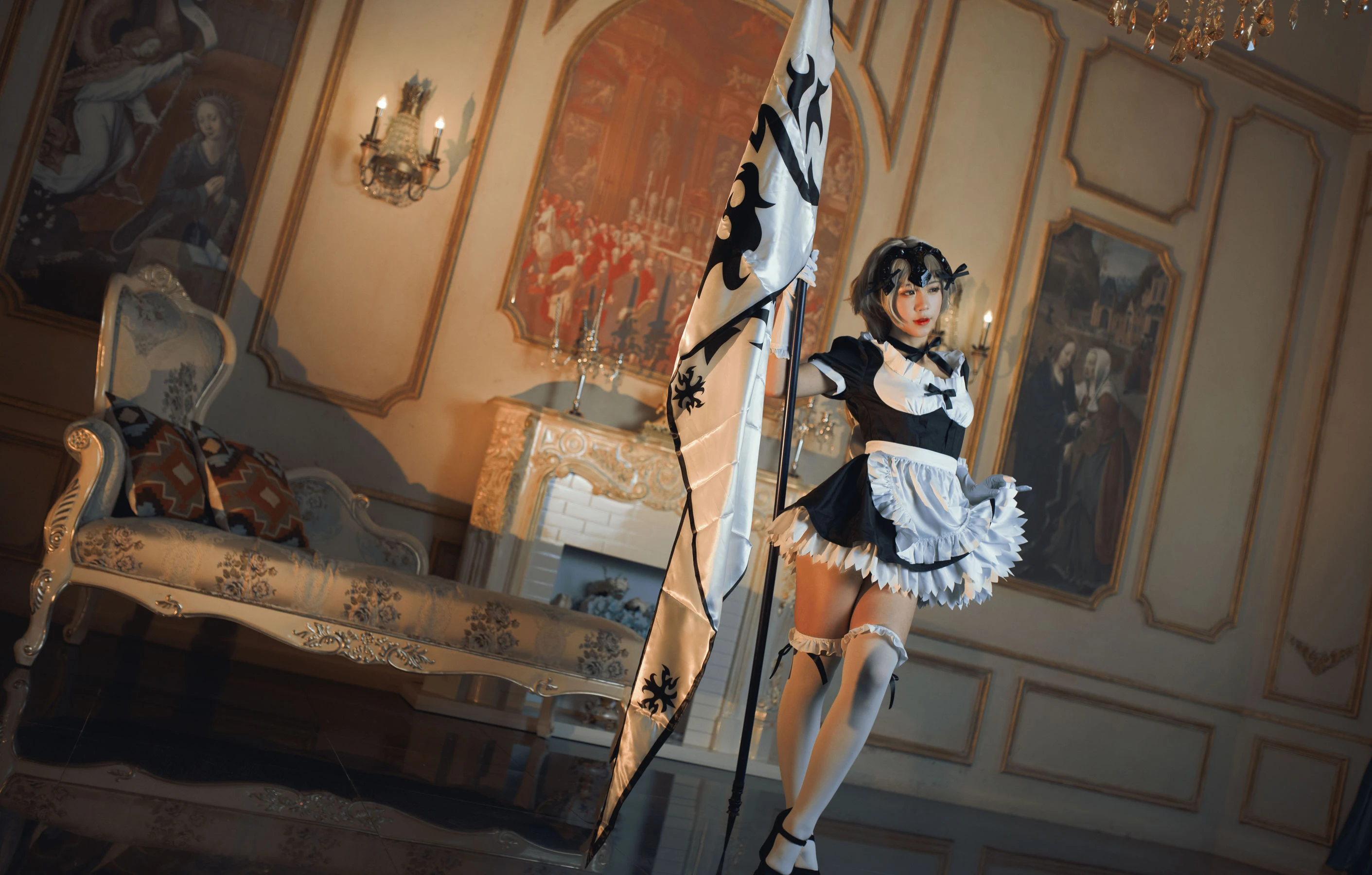 微博萌妹蓝小沂KiKi – 黑贞德女仆插图6