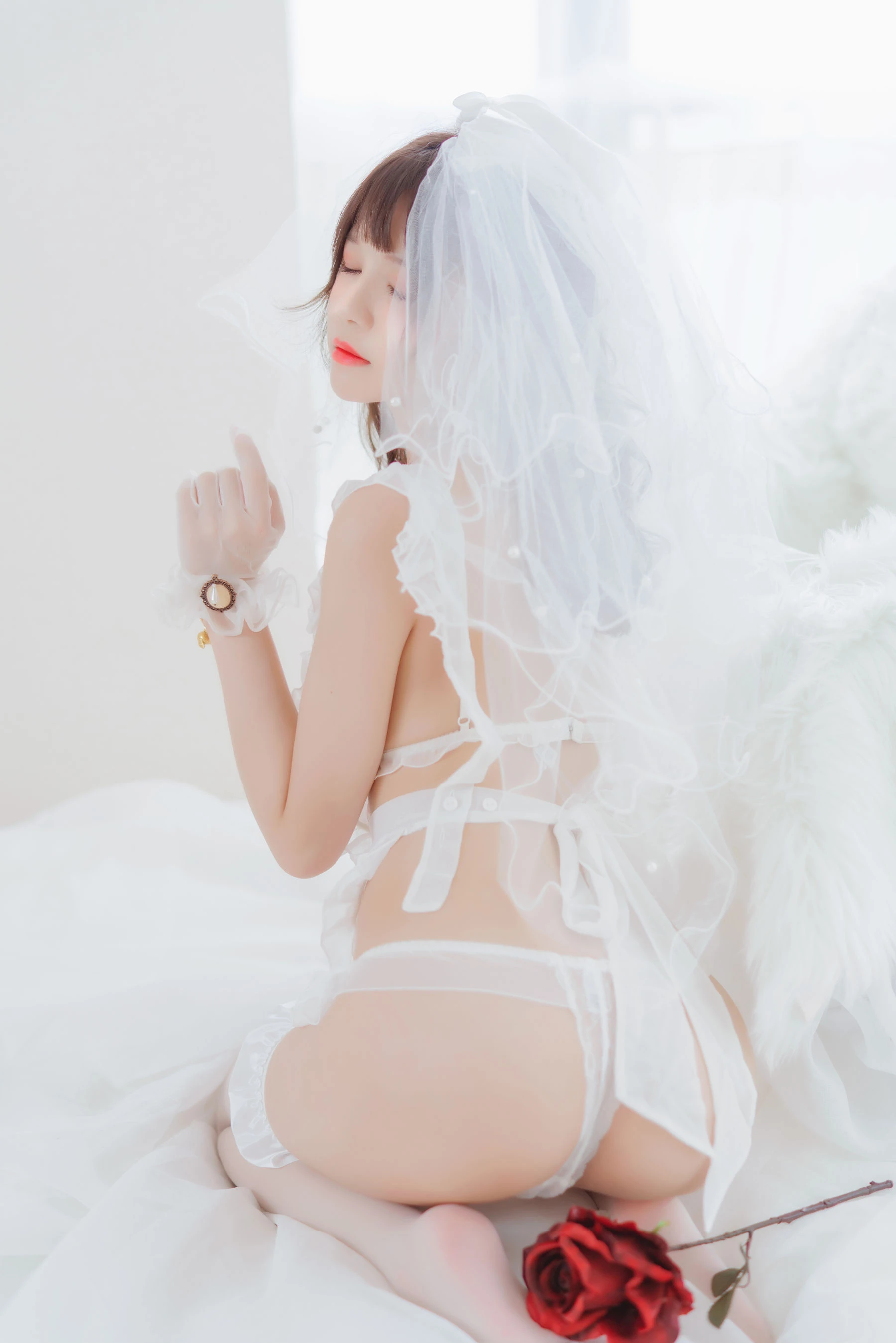 桜桃喵 轻纱02插图7