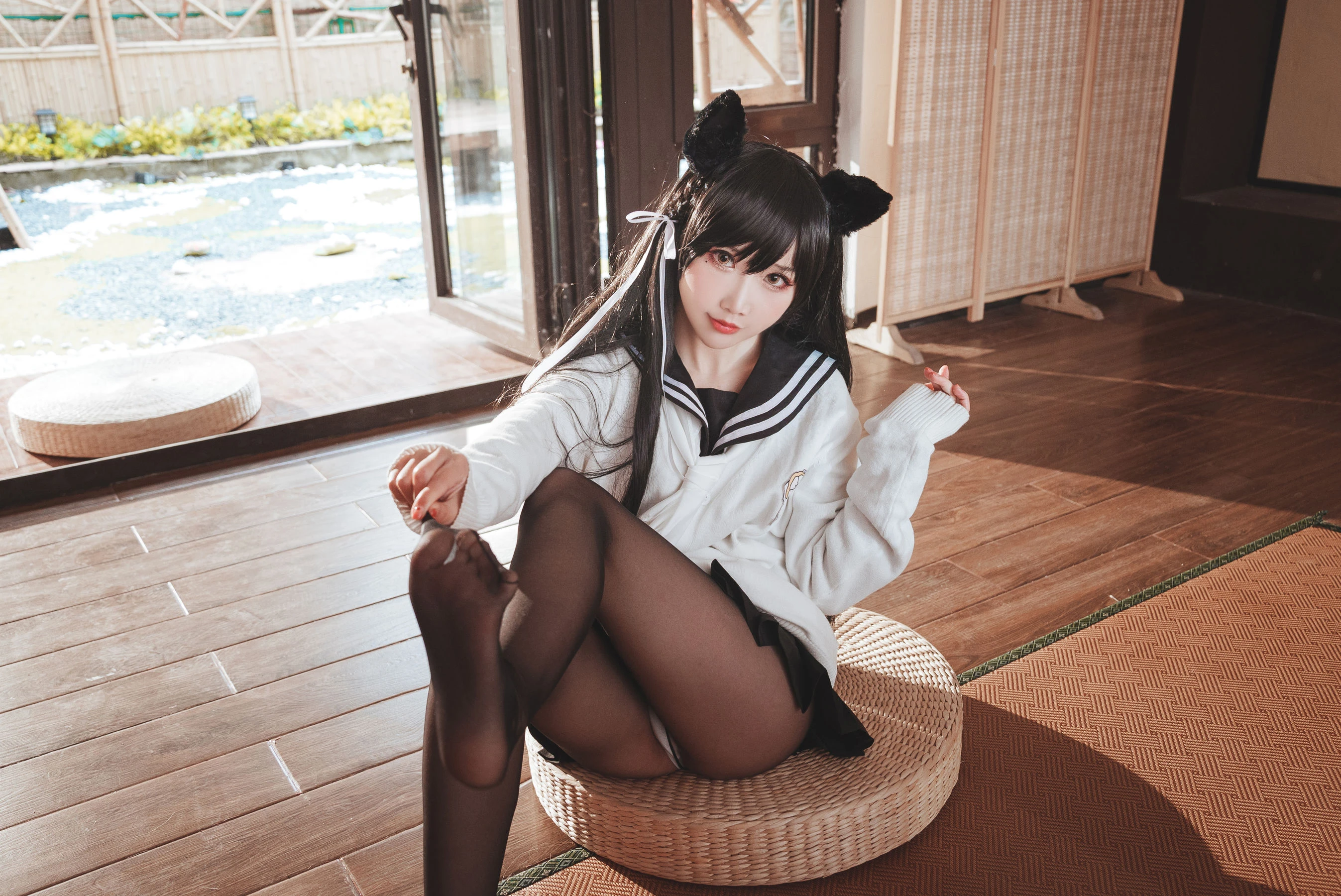 可爱人气Coser面饼仙儿 – 爱宕JK2插图2