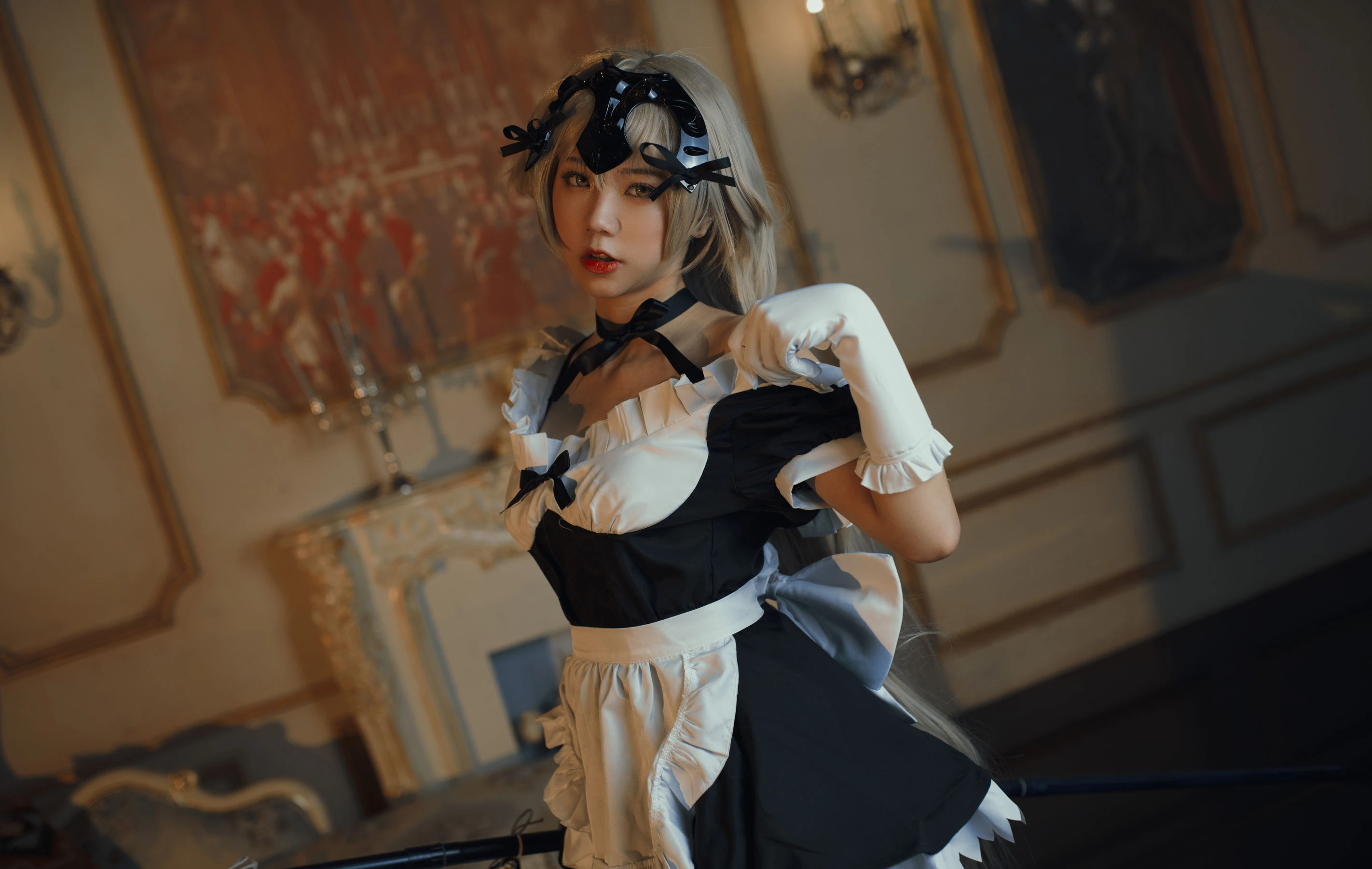 微博萌妹蓝小沂KiKi – 黑贞德女仆插图4