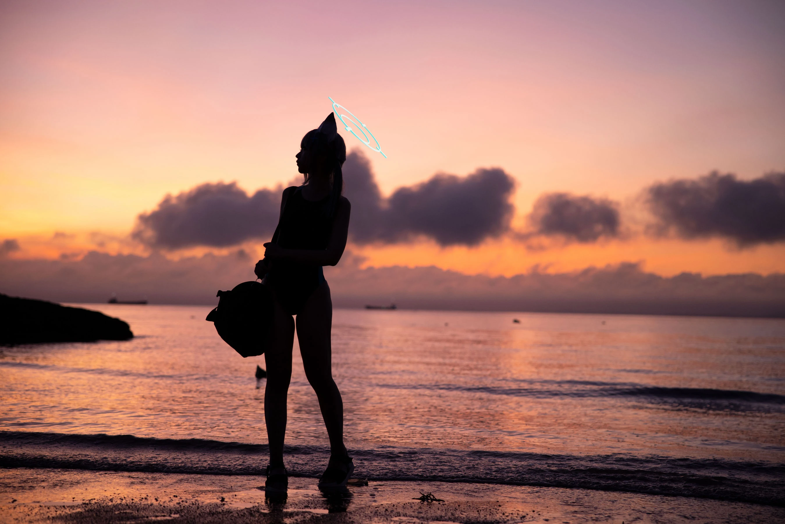 动漫博主G44不会受伤 – 碧蓝档案 砂狼白子泳装插图4