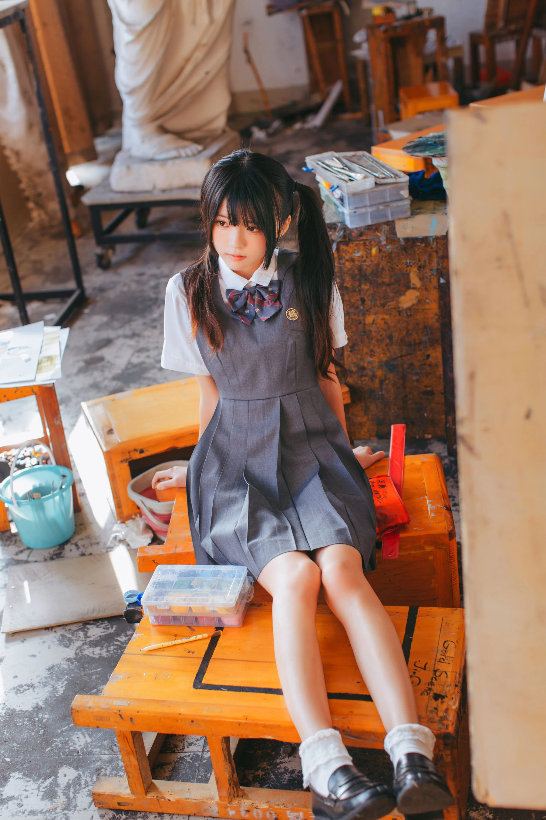 桜桃喵《画室少女》插图4