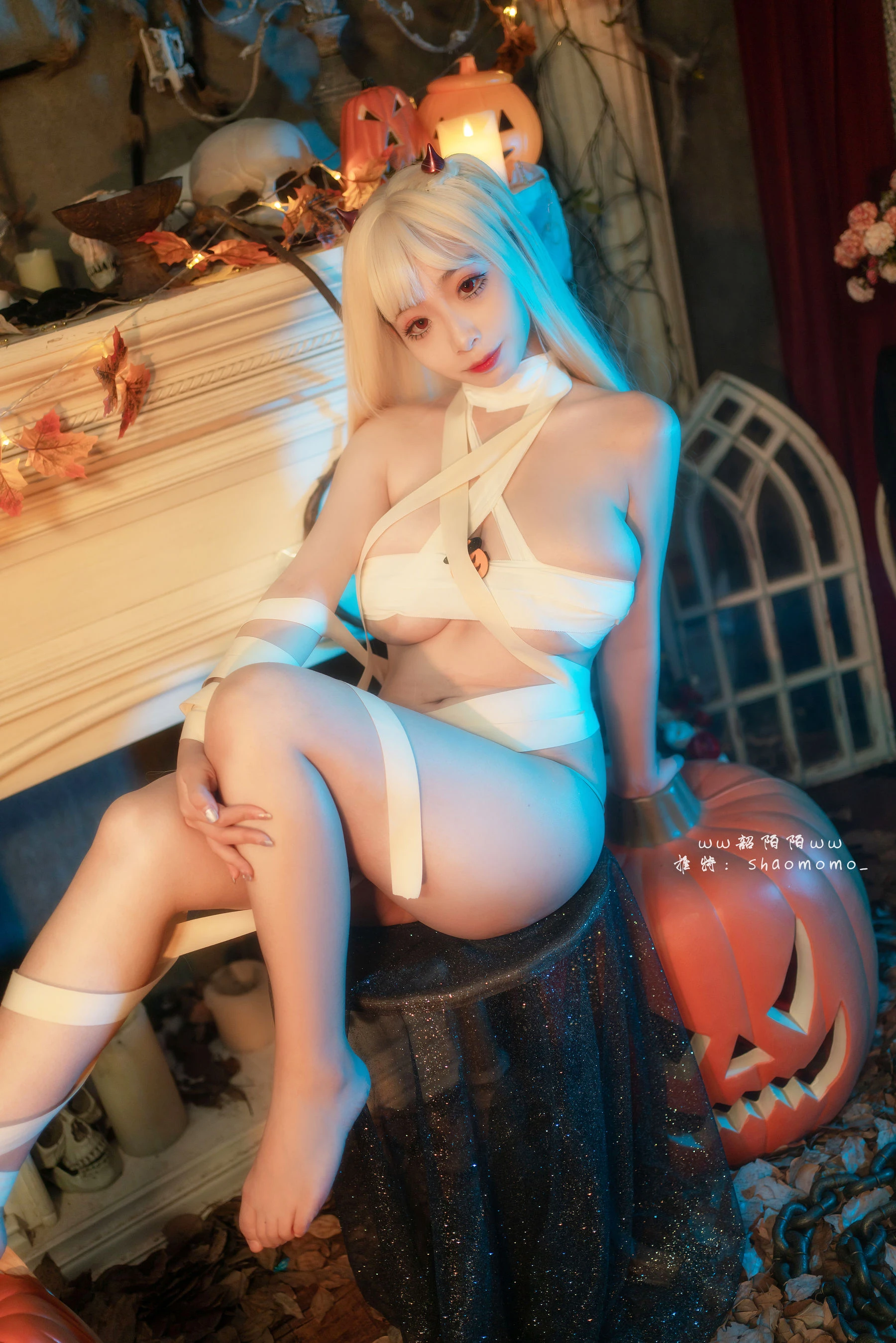 Cosplay美女韶陌陌 – 万圣节绷带插图3