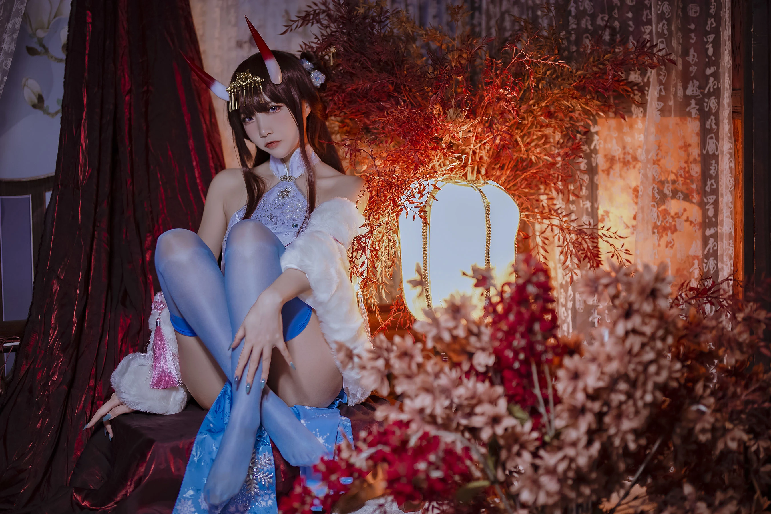 人气Coser二佐Nisa – 碧蓝航线 能代旗袍插图6