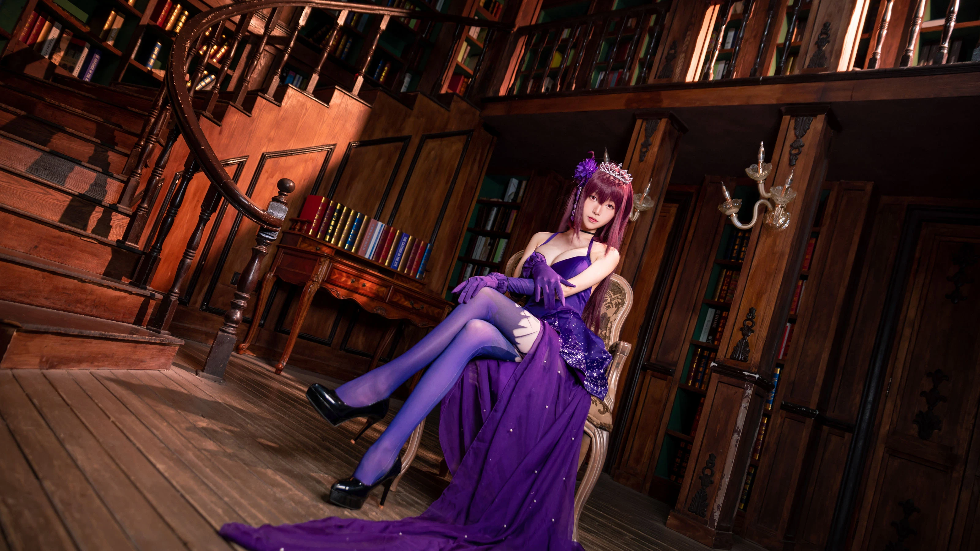 长腿Coser青青子Js – 斯卡哈2插图1