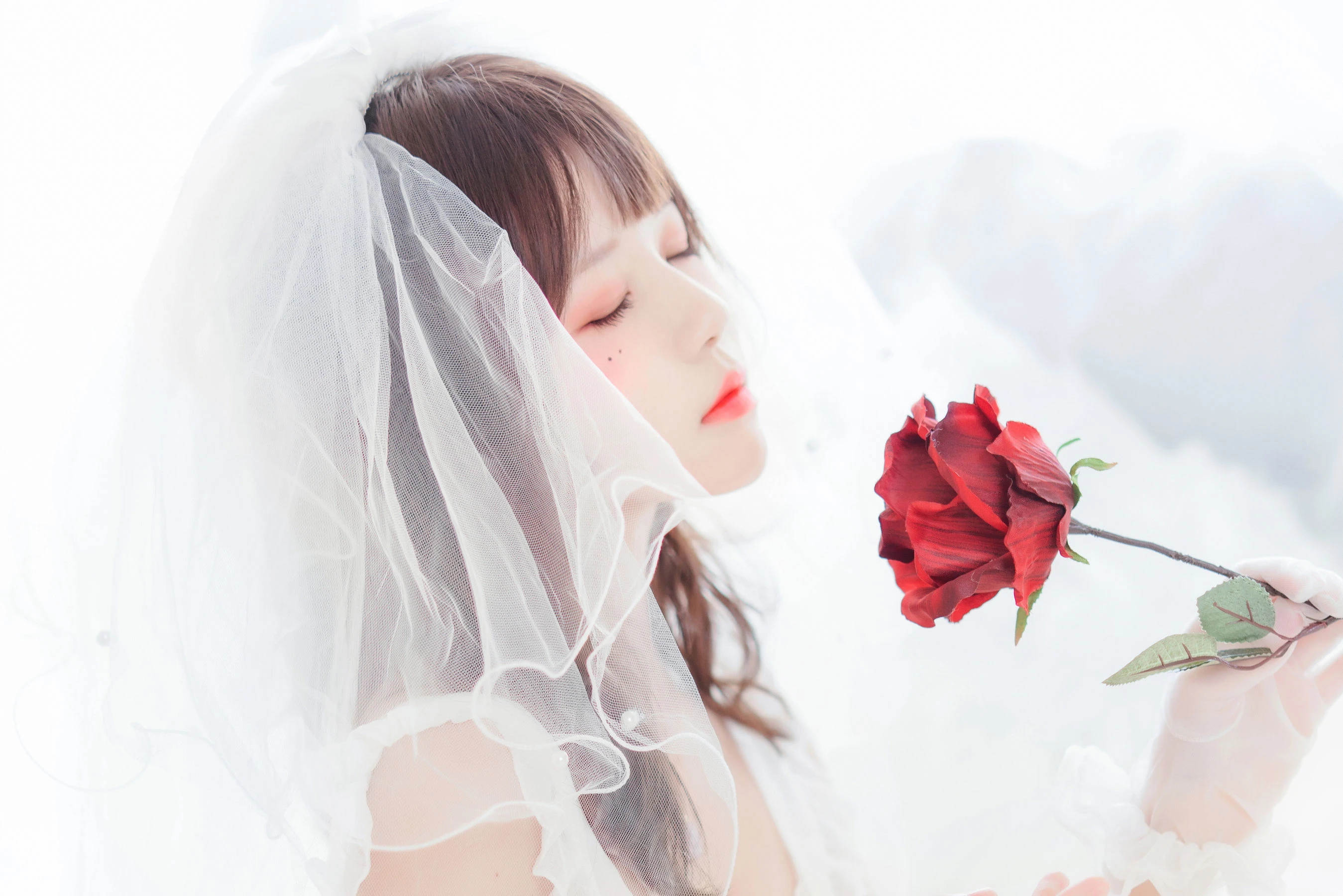 桜桃喵 轻纱02插图1