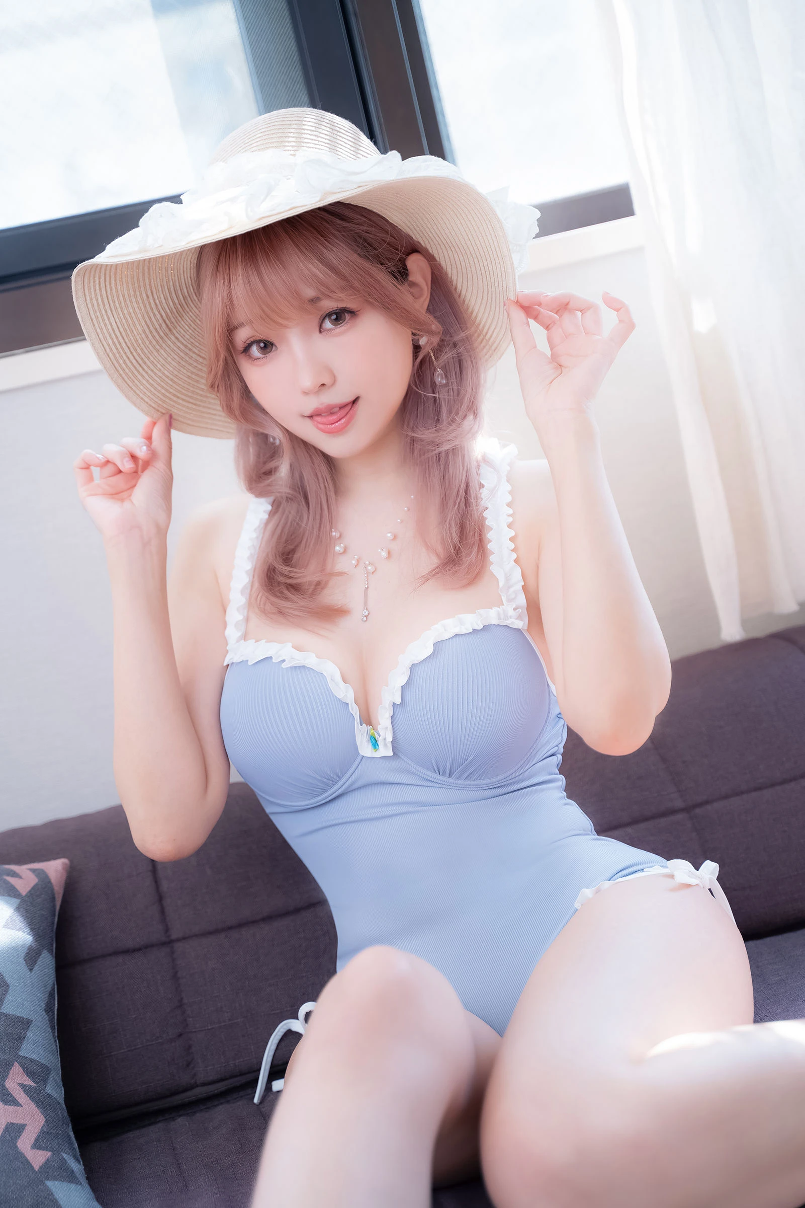 Ely_eee(ElyEE子) – Mist Blue Lady插图1