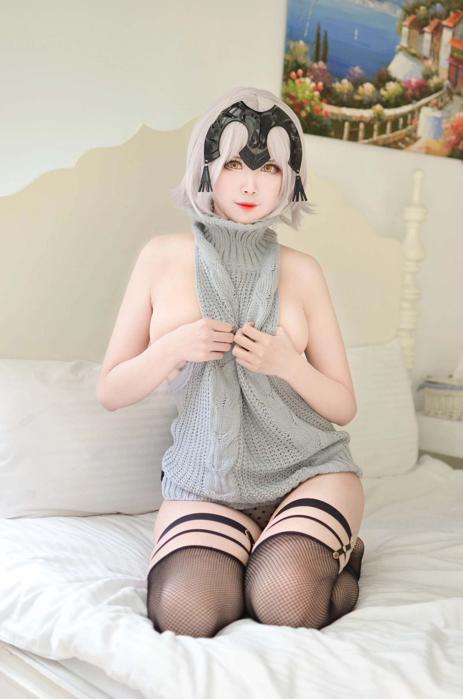 Coser萱-KaYa 露背毛衣插图4