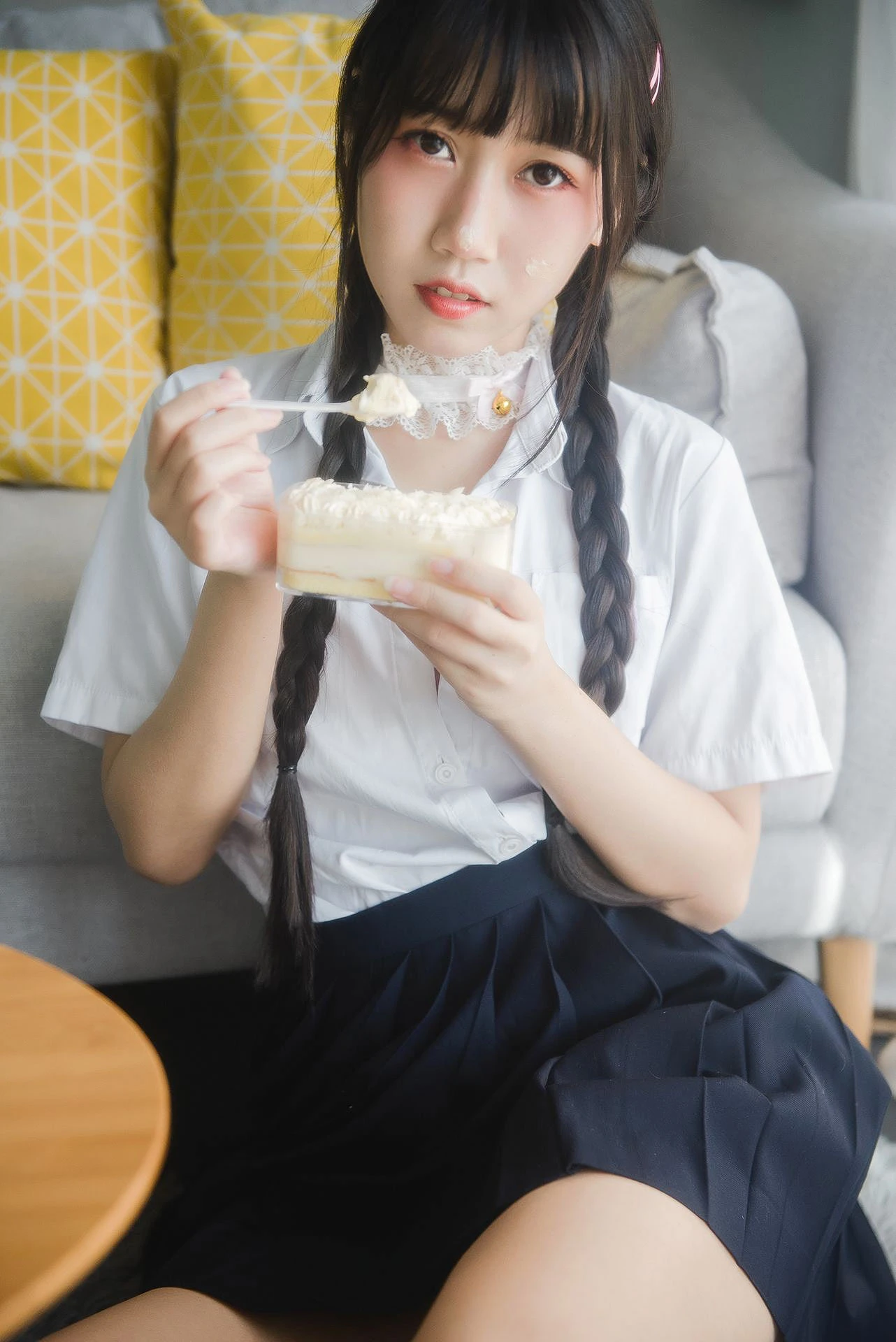 微博人气Coser不呆猫 – 奶油少女插图3