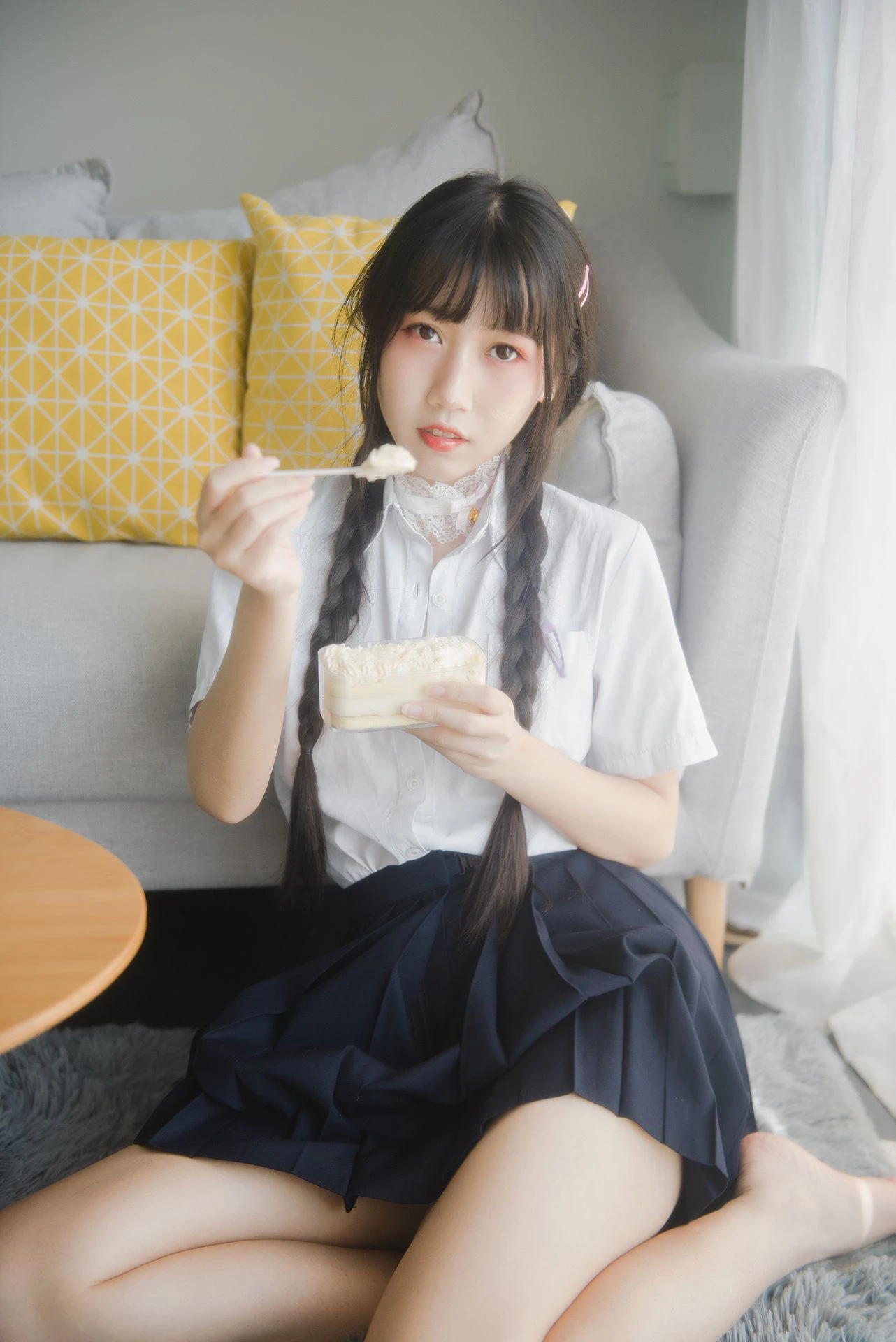 微博人气Coser不呆猫 – 奶油少女插图1