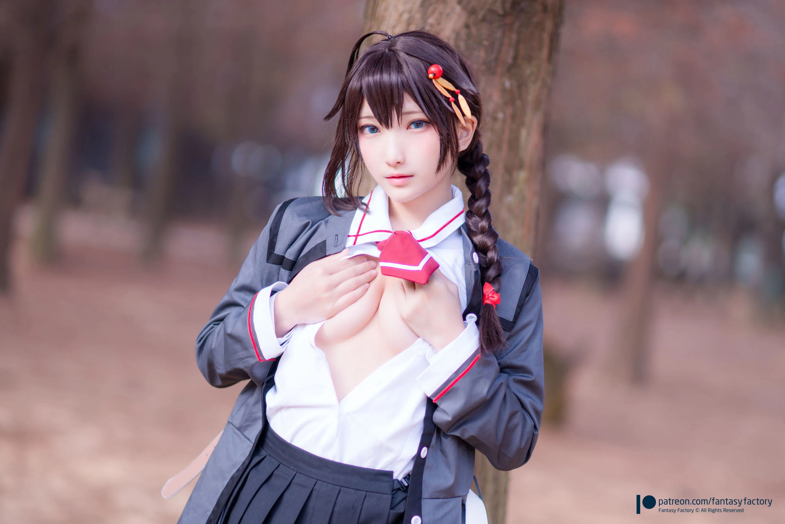 [Fantasy Factory] 小丁Cosplay – JK制服 水手小兔 外拍|图集秀