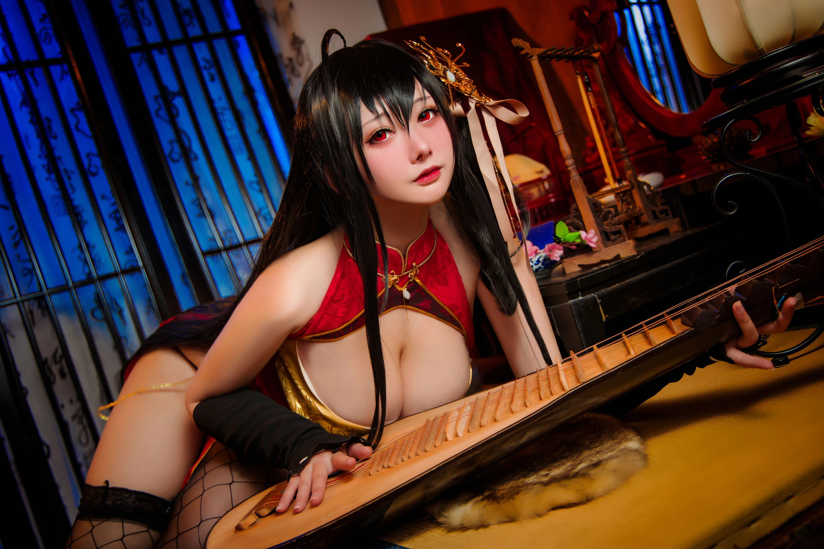 高颜值coser念念_D – 大凤旗袍插图2