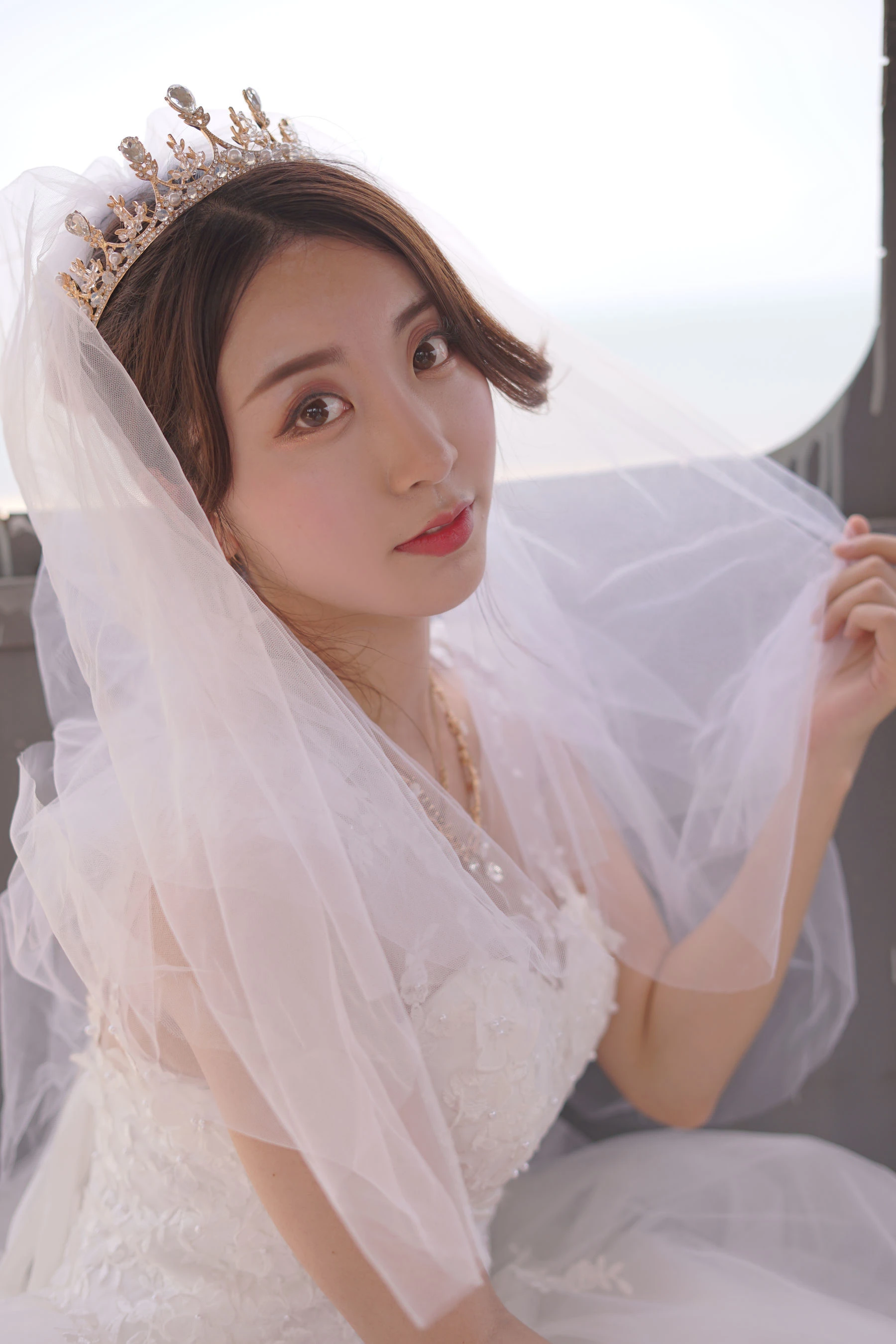 人气Coser黑川 – 海岛之旅 婚纱|图集秀
