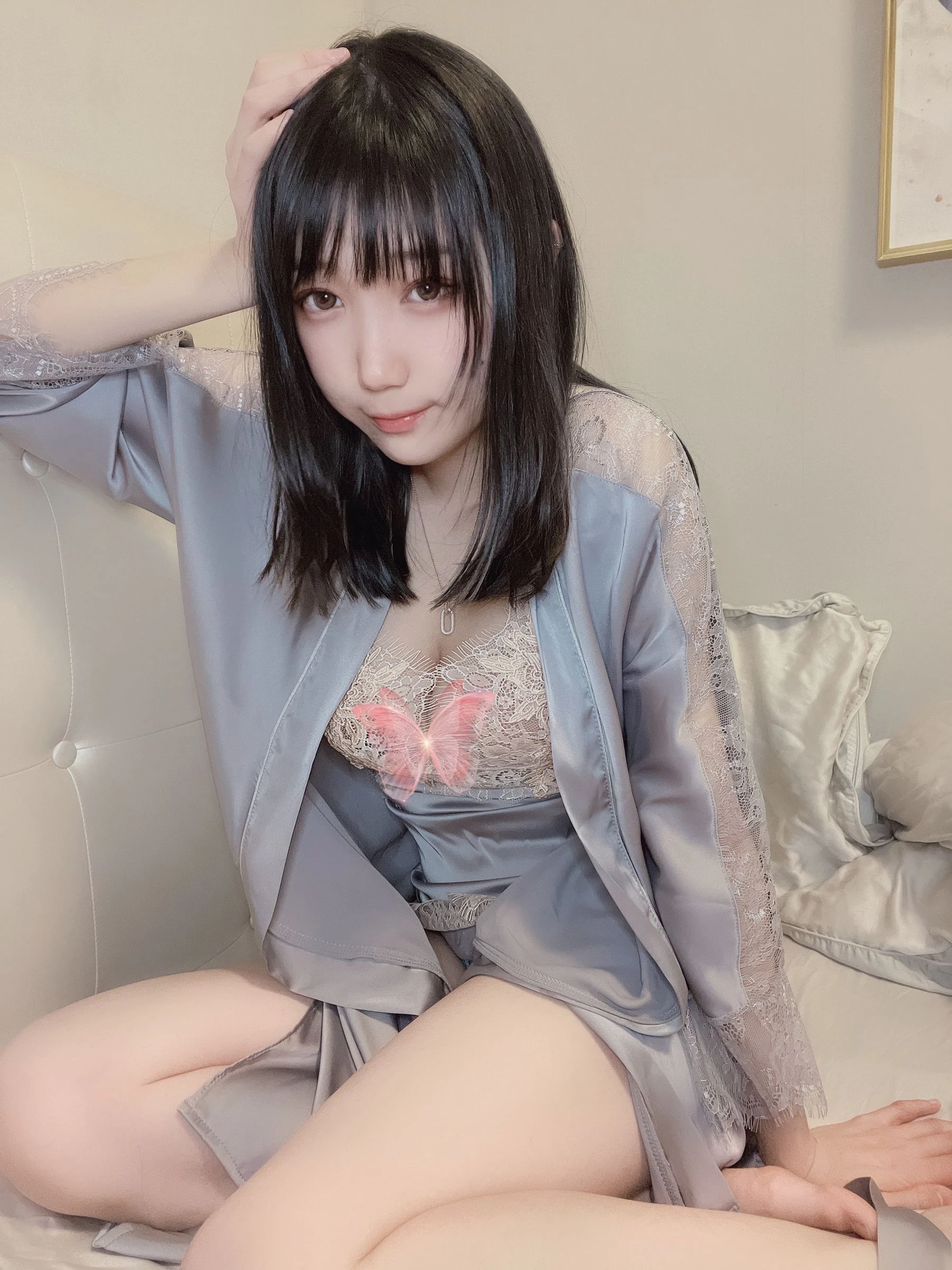 周叽是可爱兔兔 – 今夕何夕睡袍插图7