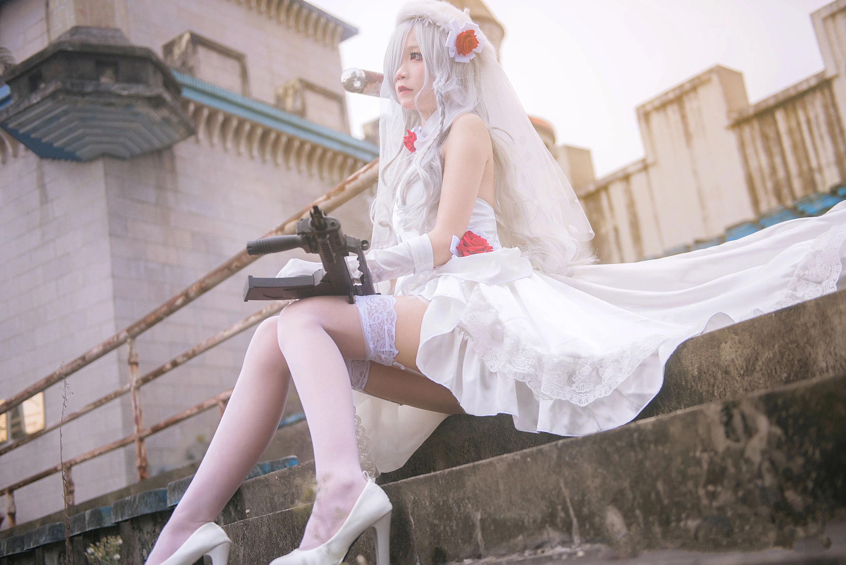 清纯少女五更百鬼 – 婚纱插图5