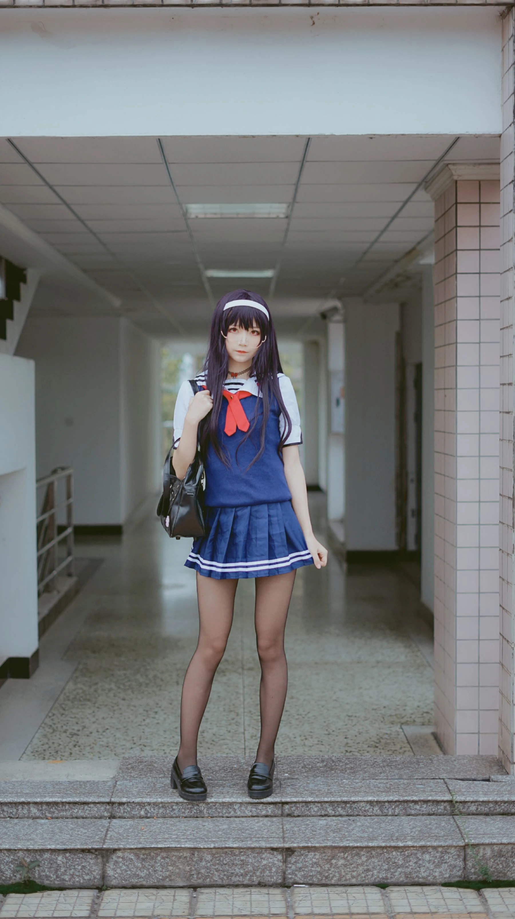 清纯少女五更百鬼 – 学姐校服插图6