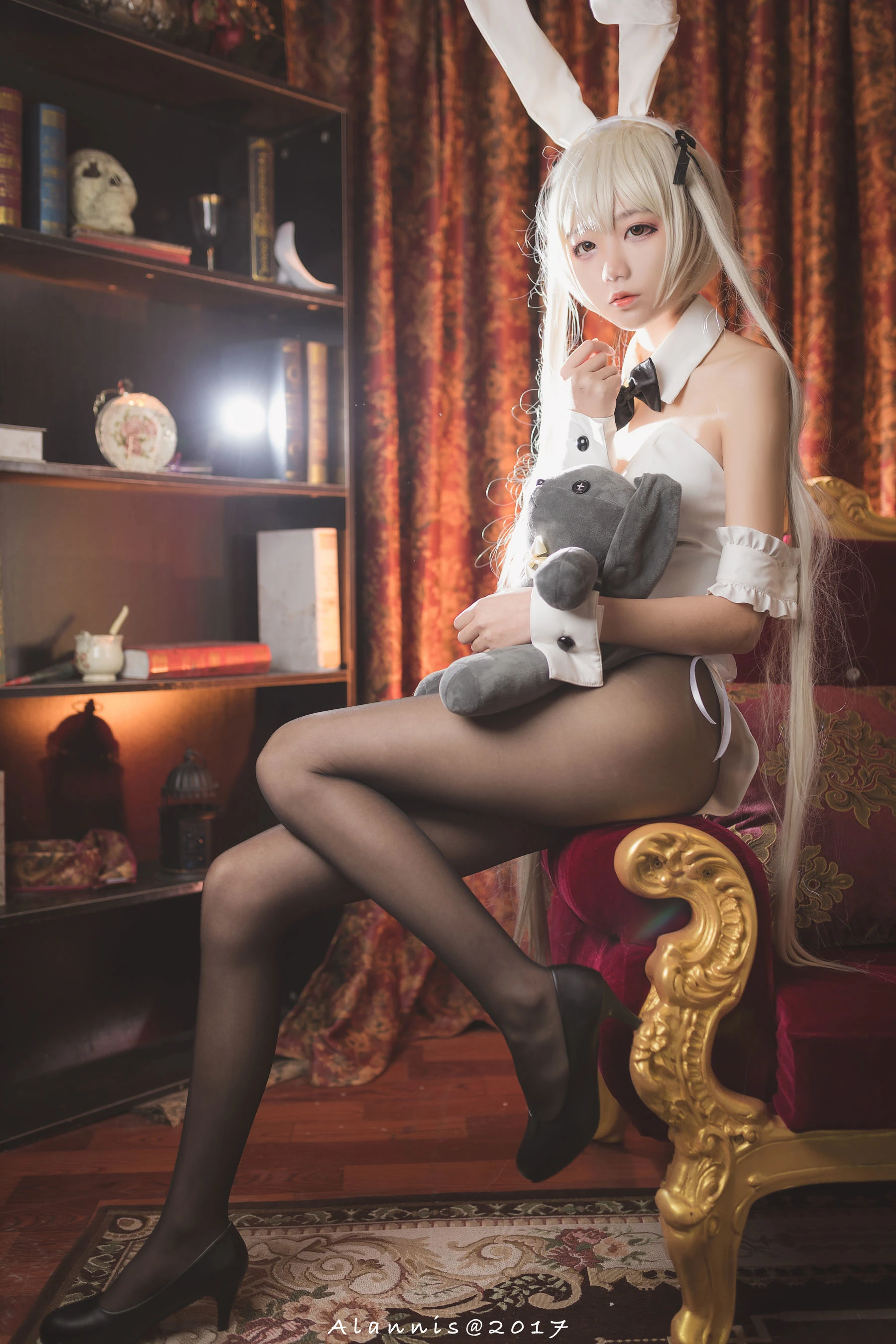 清纯少女五更百鬼 – 兔女郎+白丝美腿插图4