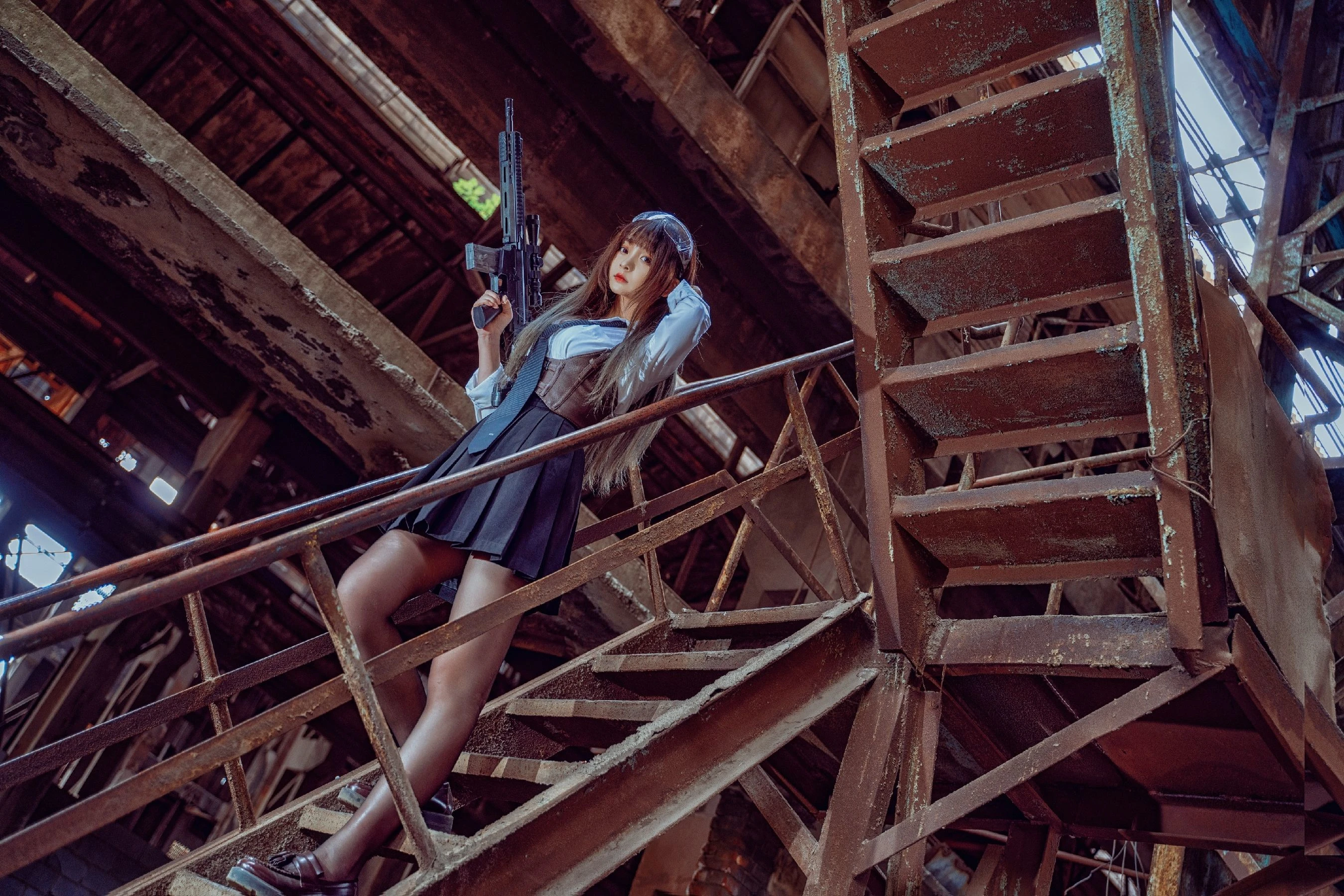 二次元美女古川kagura – 武装JK插图7