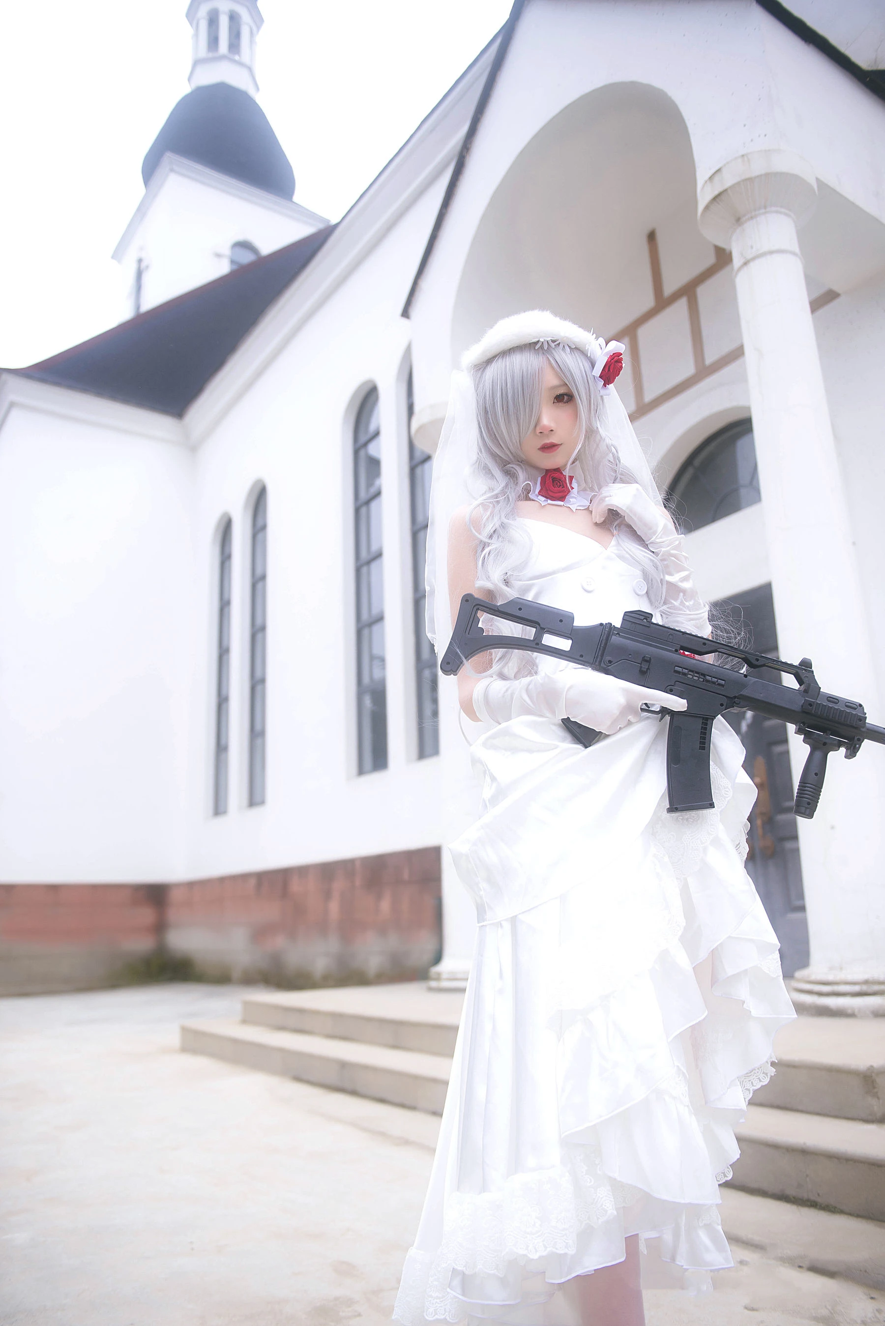 清纯少女五更百鬼 – 婚纱插图2
