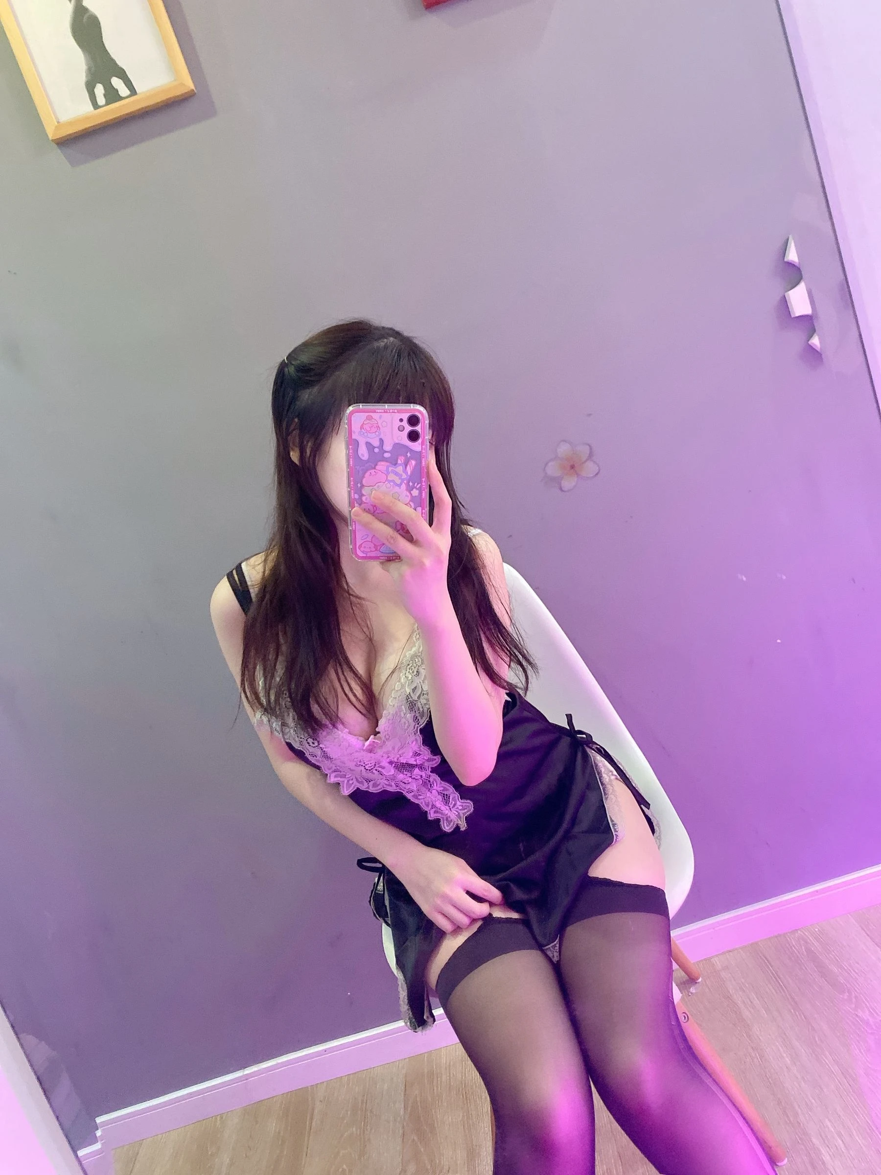 usejan – 黑丝睡衣插图7