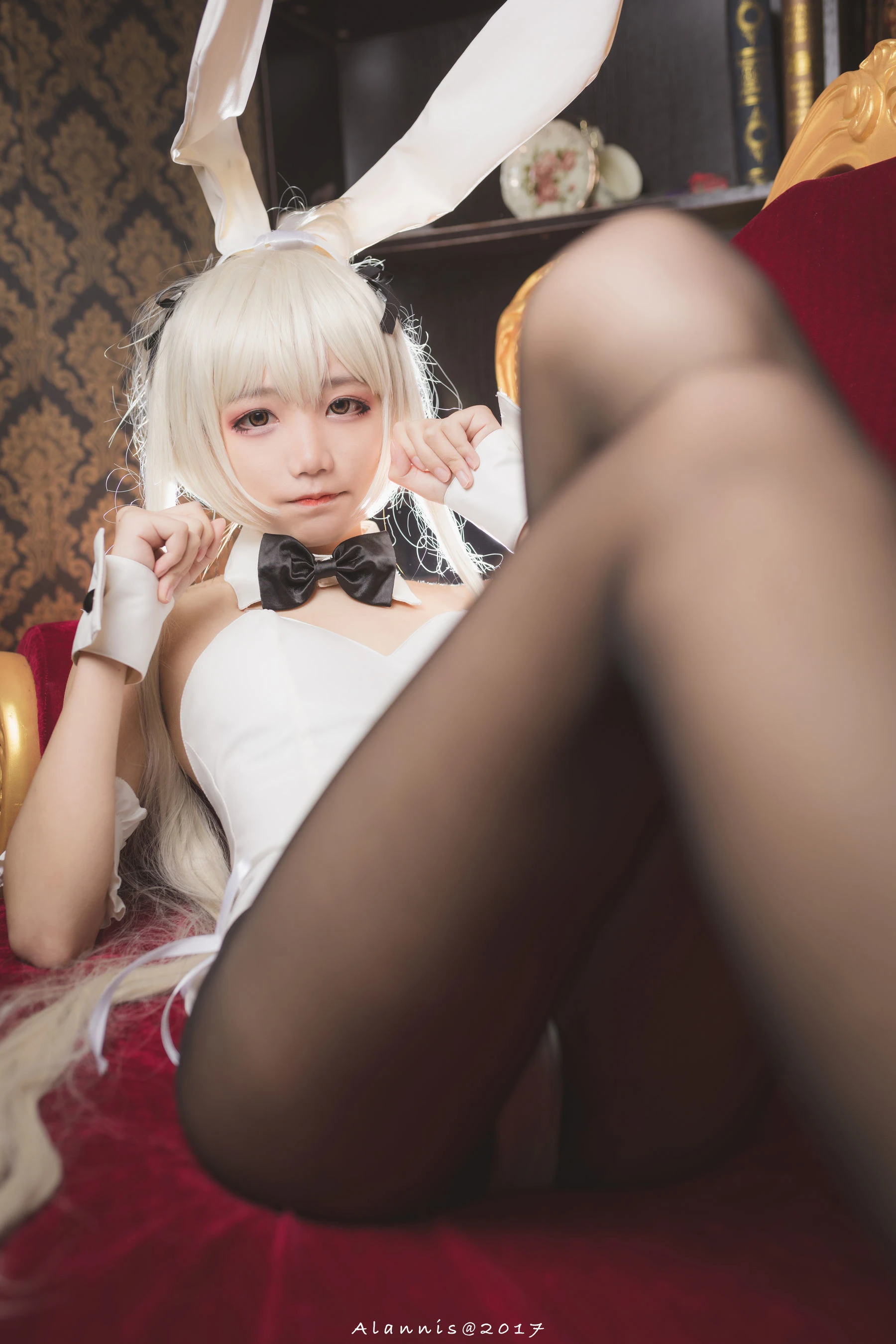 清纯少女五更百鬼 – 兔女郎+白丝美腿插图3