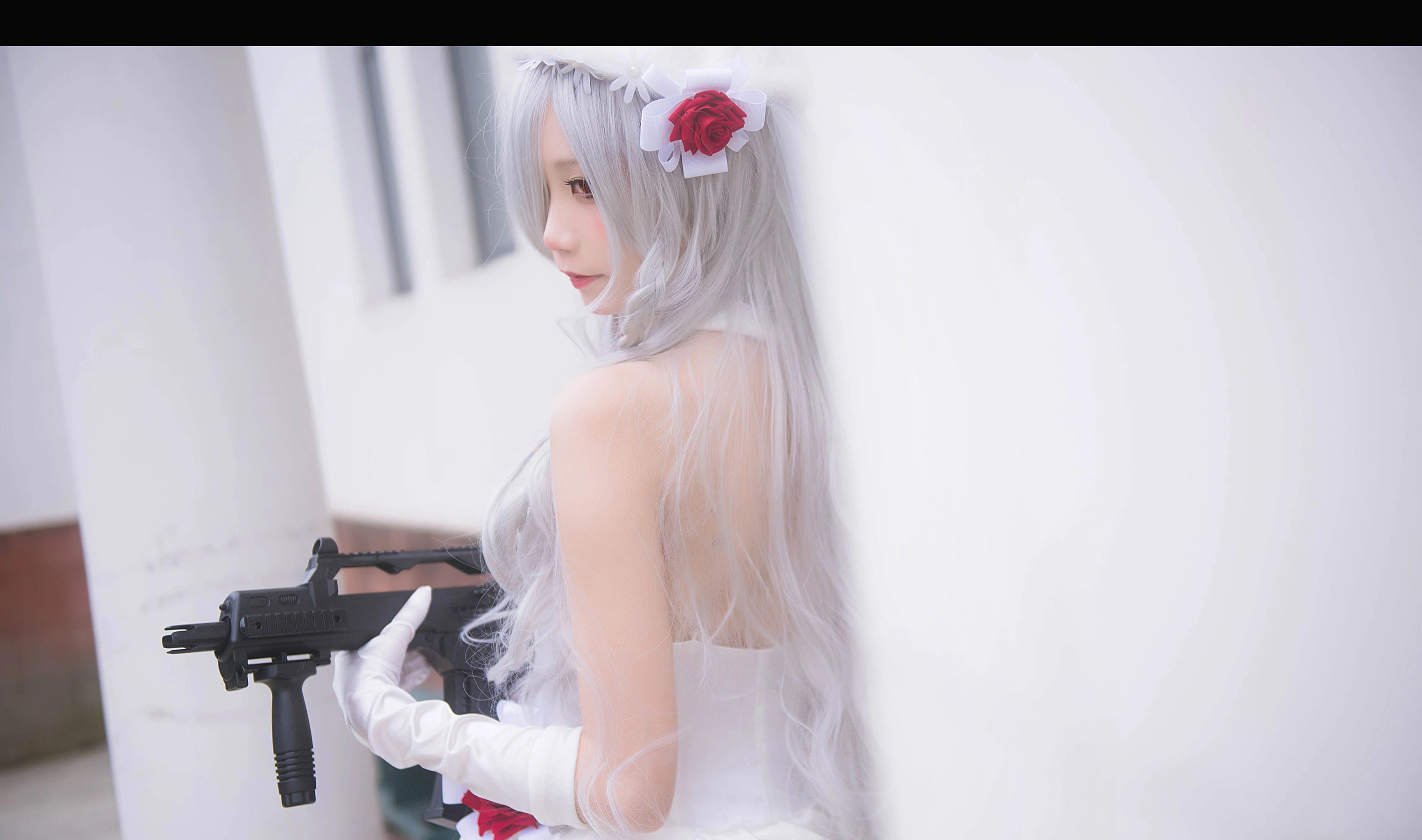 清纯少女五更百鬼 – 婚纱插图4