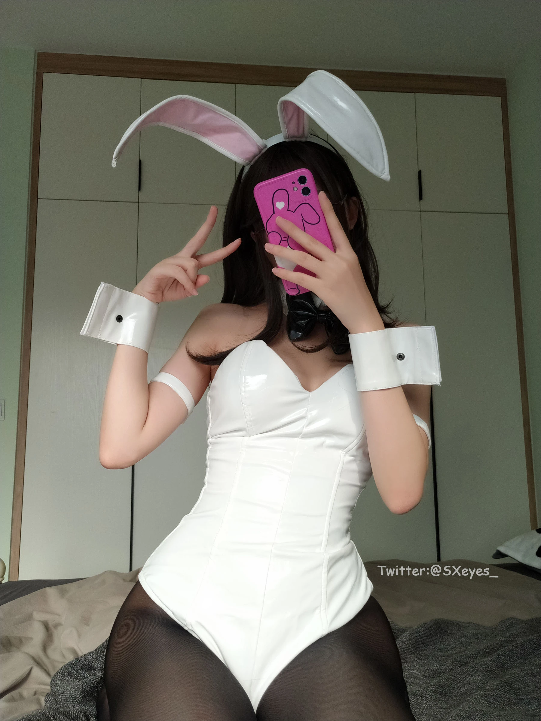 萌妹子眼酱大魔王w – 黑丝兔女郎插图7