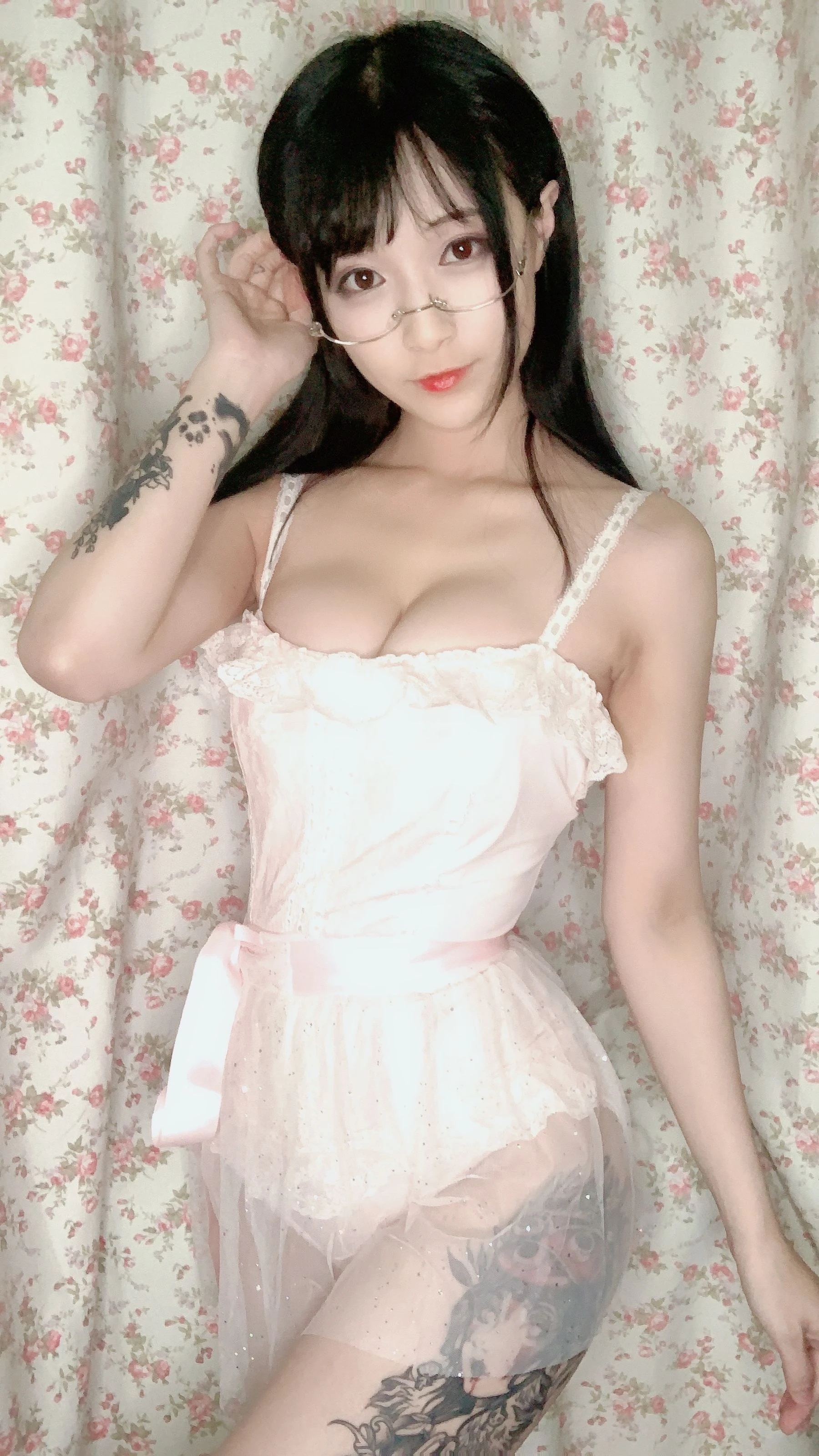 动漫博主铁板烧鬼舞w – 内衣连体插图5