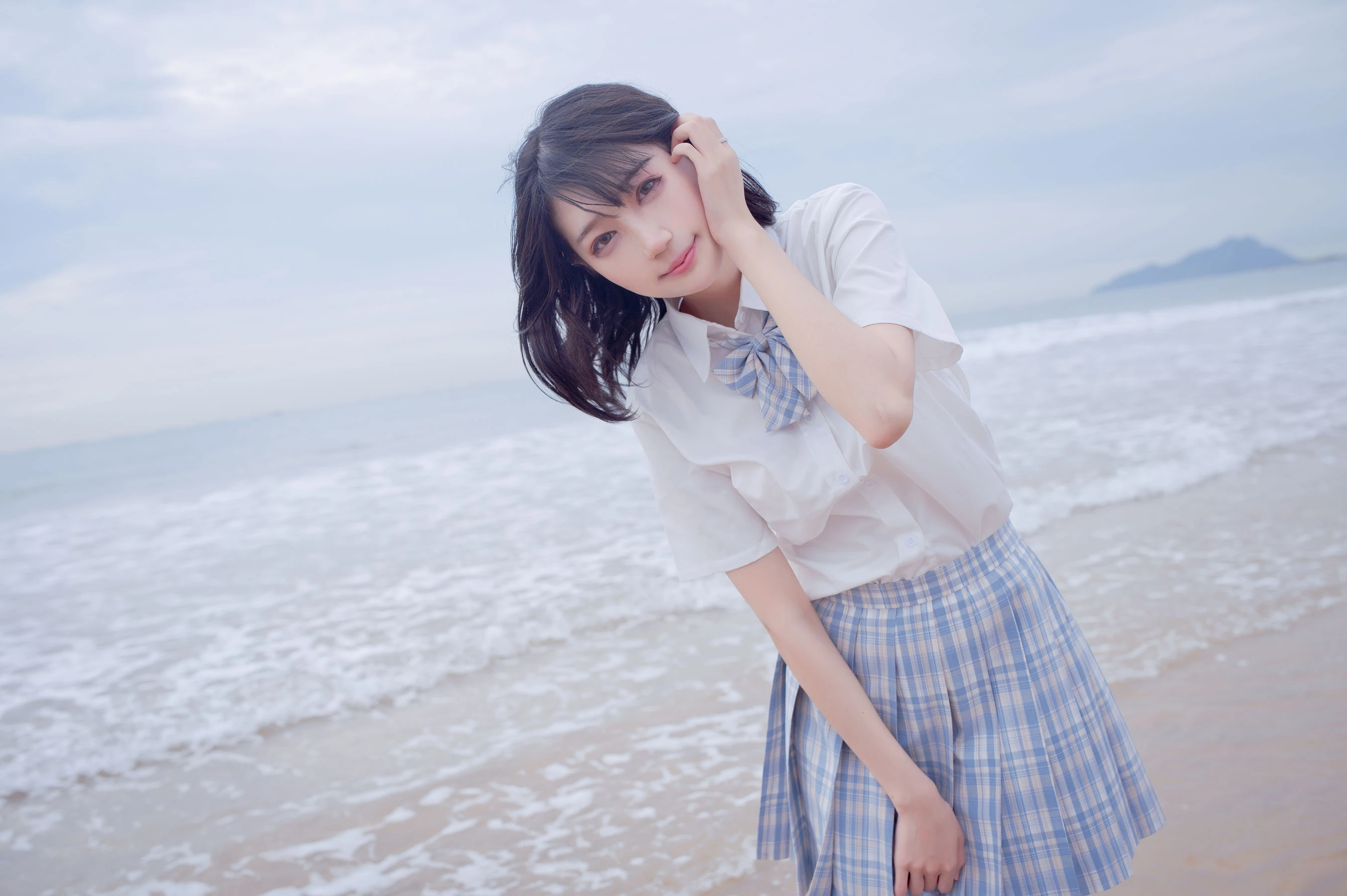 周叽是可爱兔兔 – 海边jk插图1