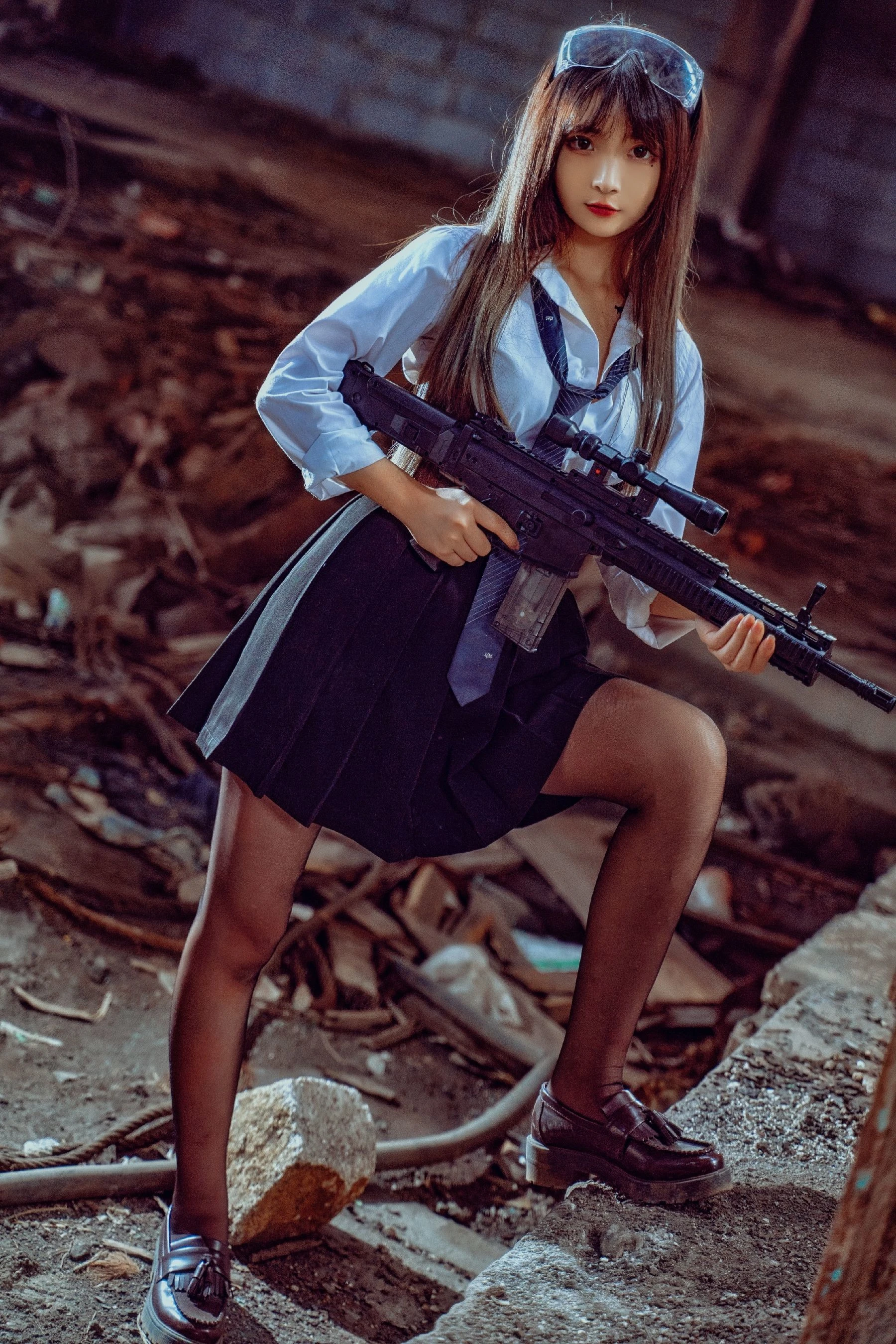 二次元美女古川kagura – 武装JK插图4