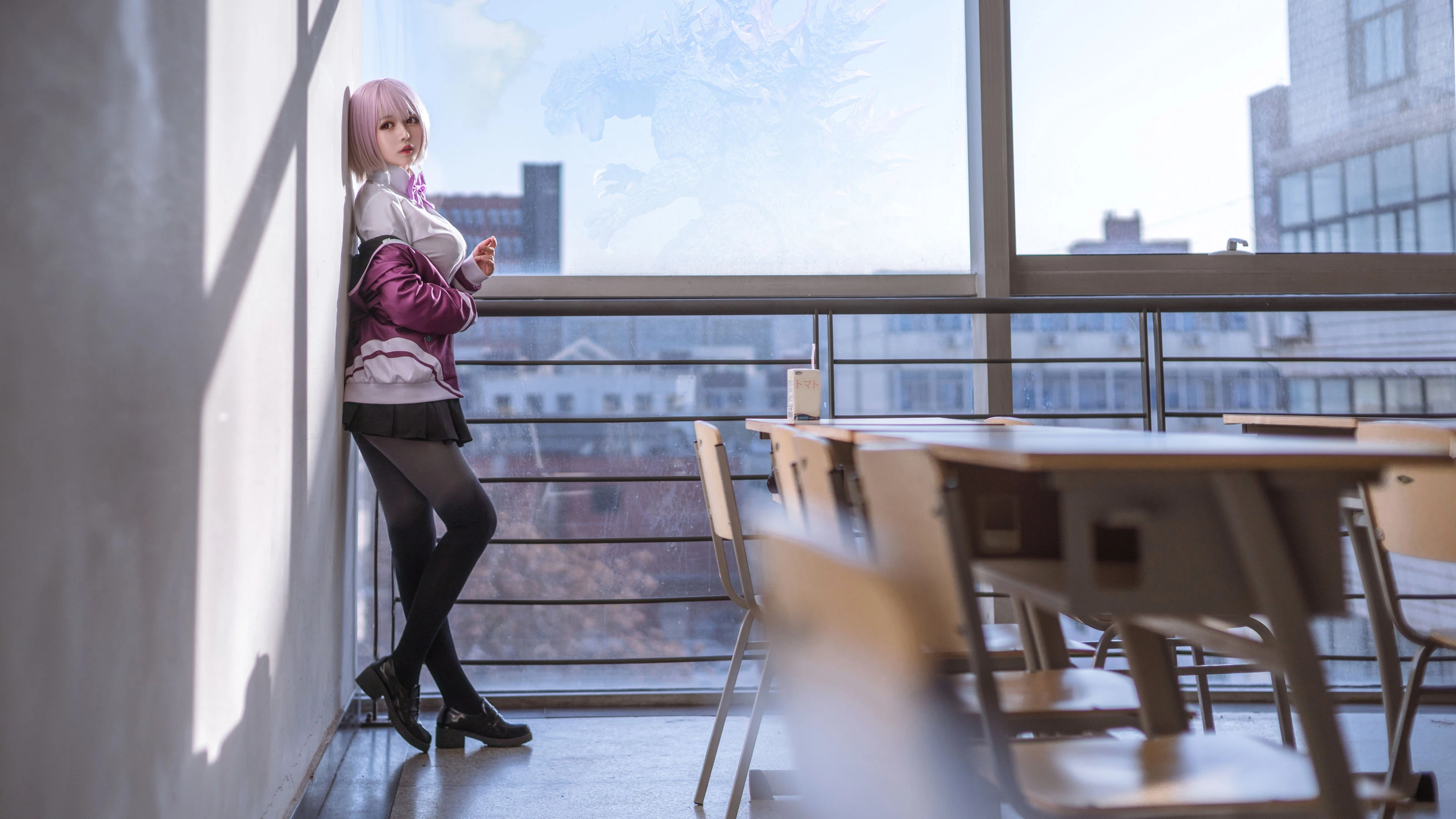 大眼萌妹黑猫猫OvO – 新条茜插图2