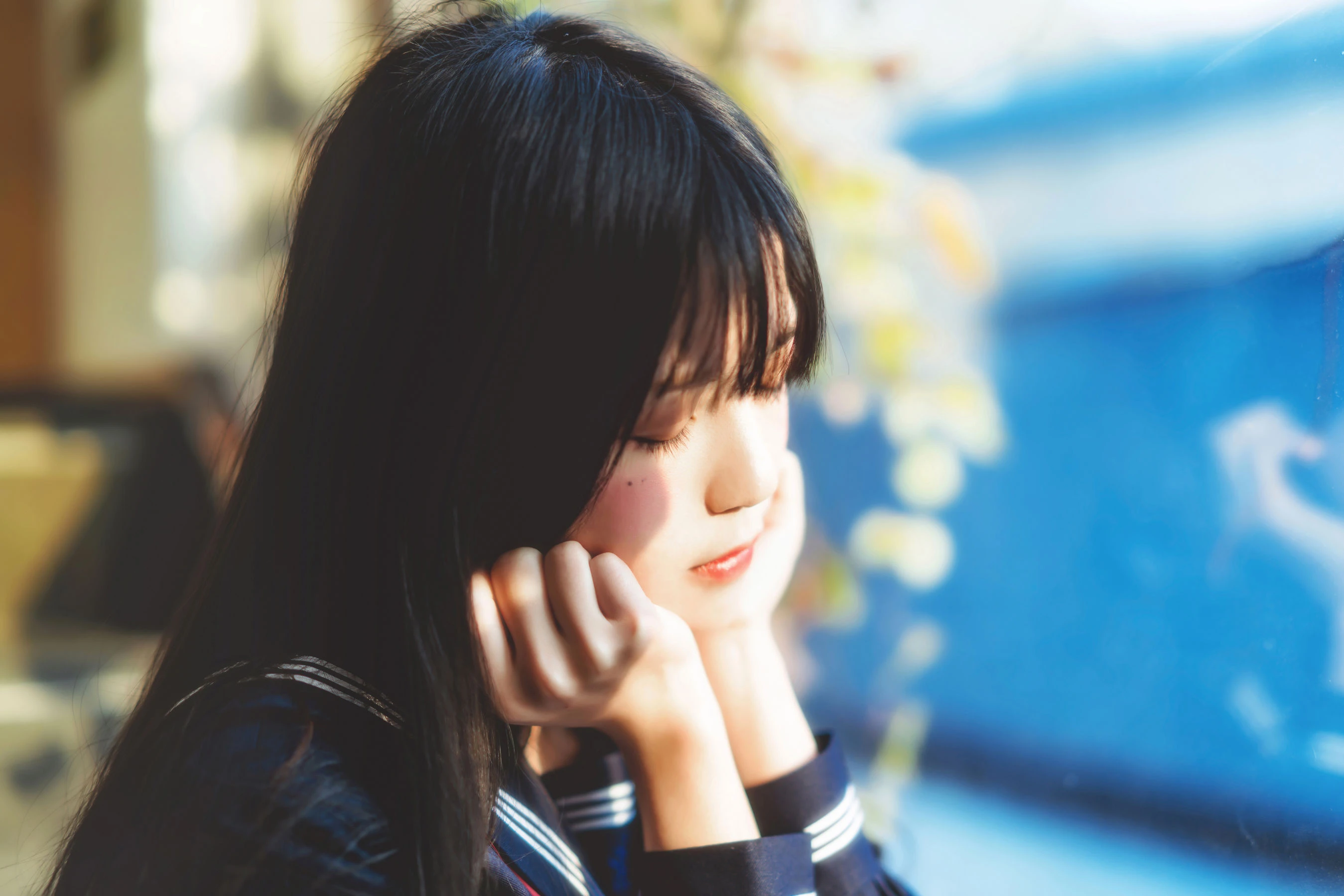 桜桃喵《(小少女)黑色水手服》|图集秀