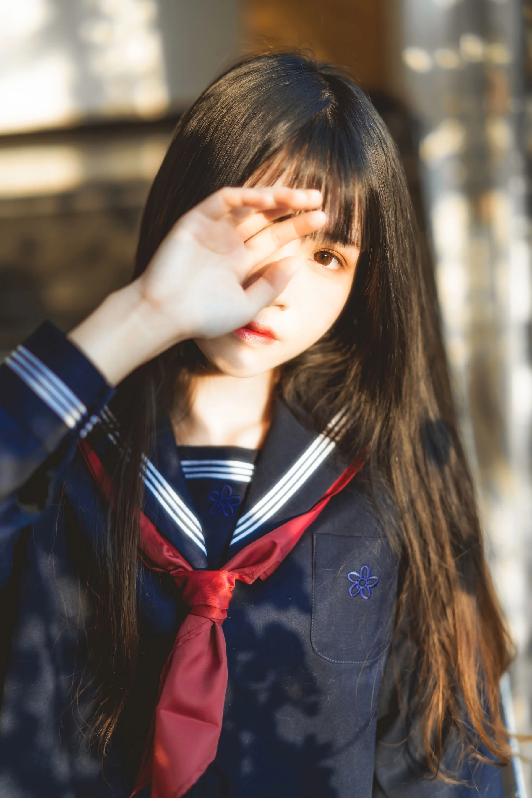 桜桃喵《(小少女)黑色水手服》插图1