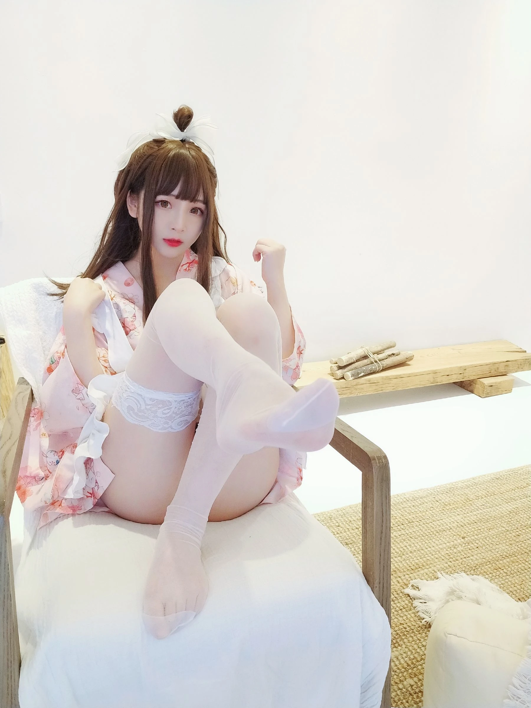 二次元美女古川kagura 浴衣女仆插图4