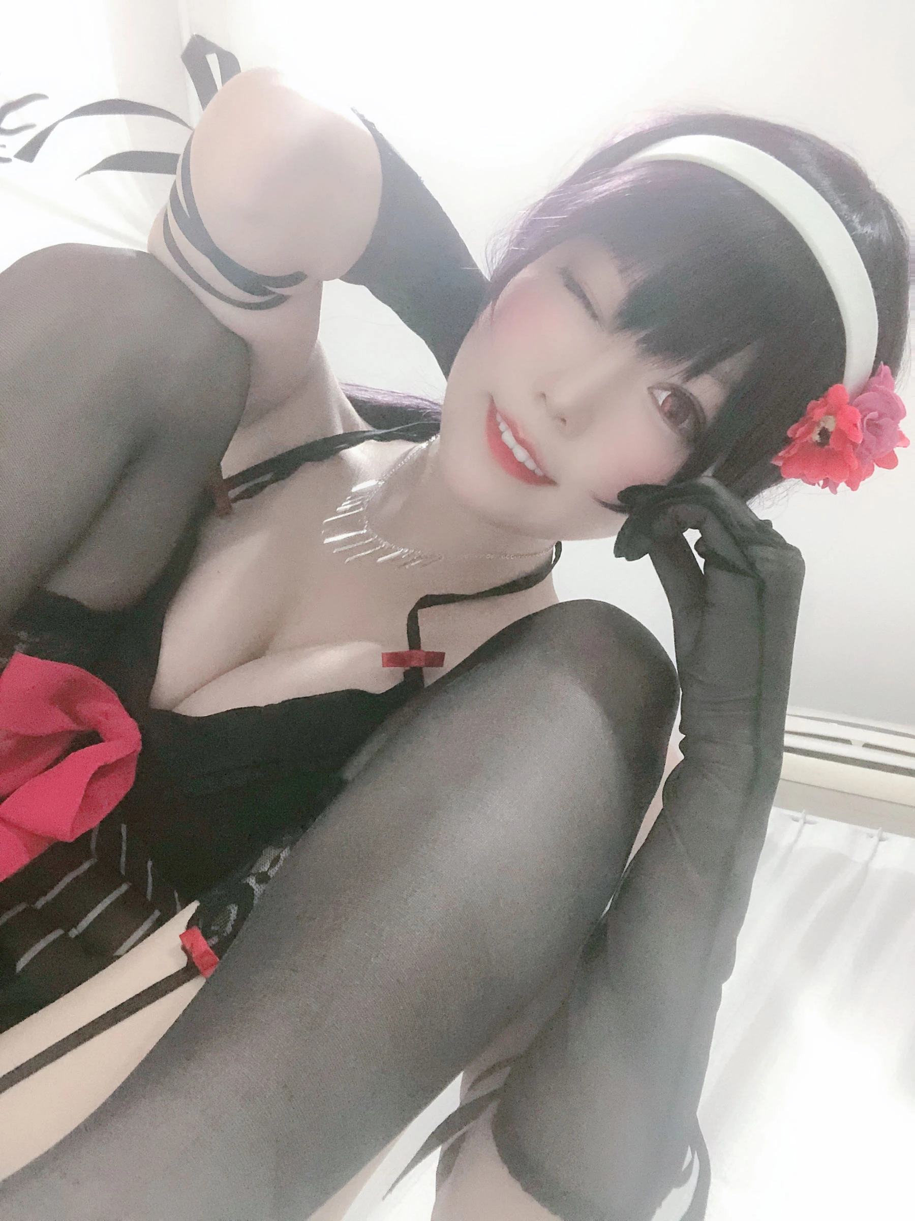 香草喵露露 – 诗羽学姐睡衣插图6