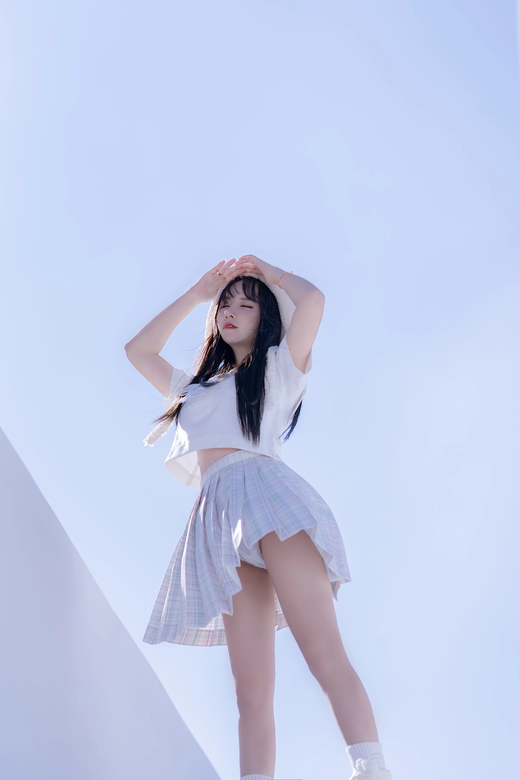 斗鱼米线线sama写真 JK萌妹|图集秀