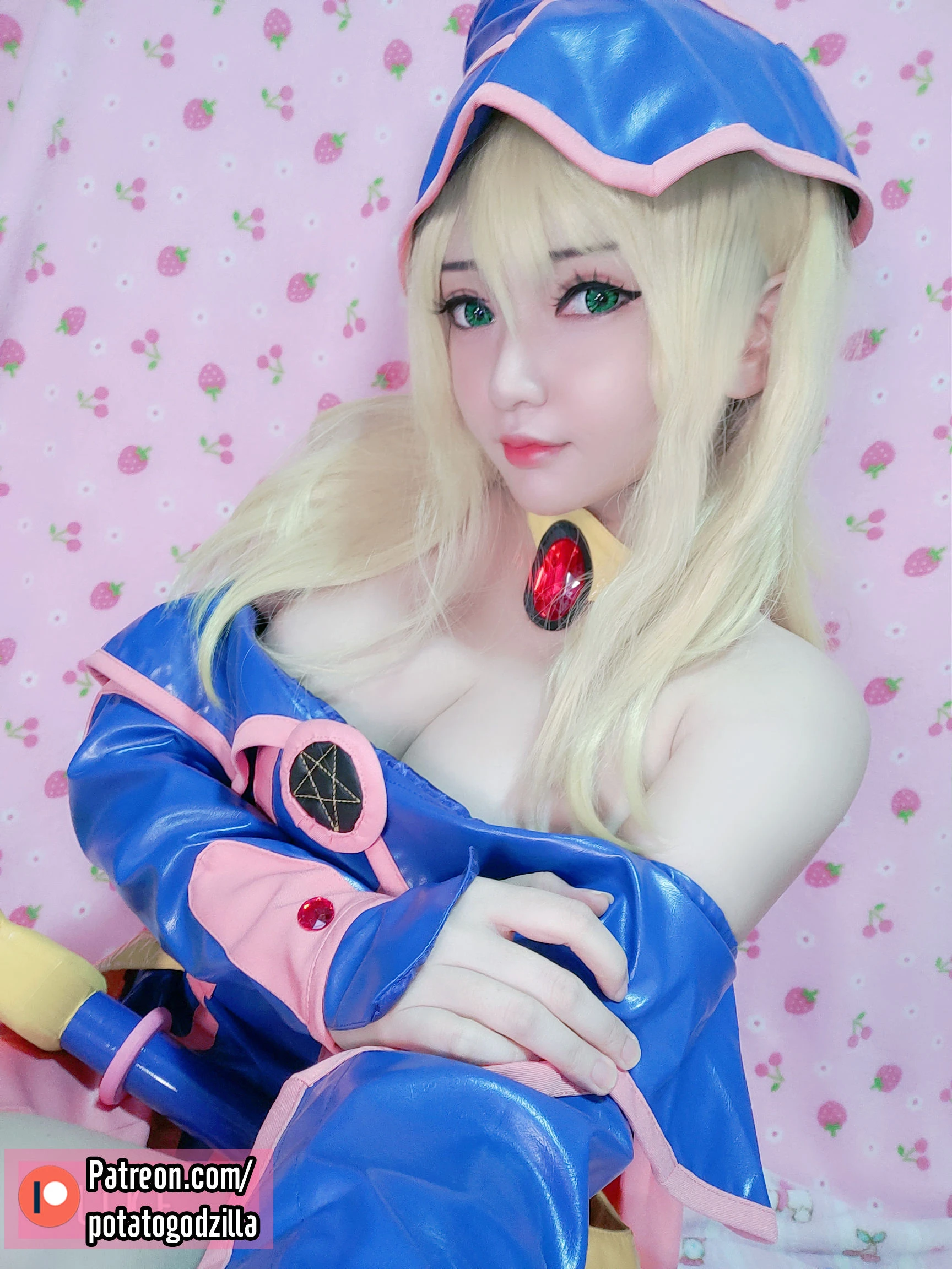 Coser小姐姐Potato Godzilla – Dark Magician Girl插图1