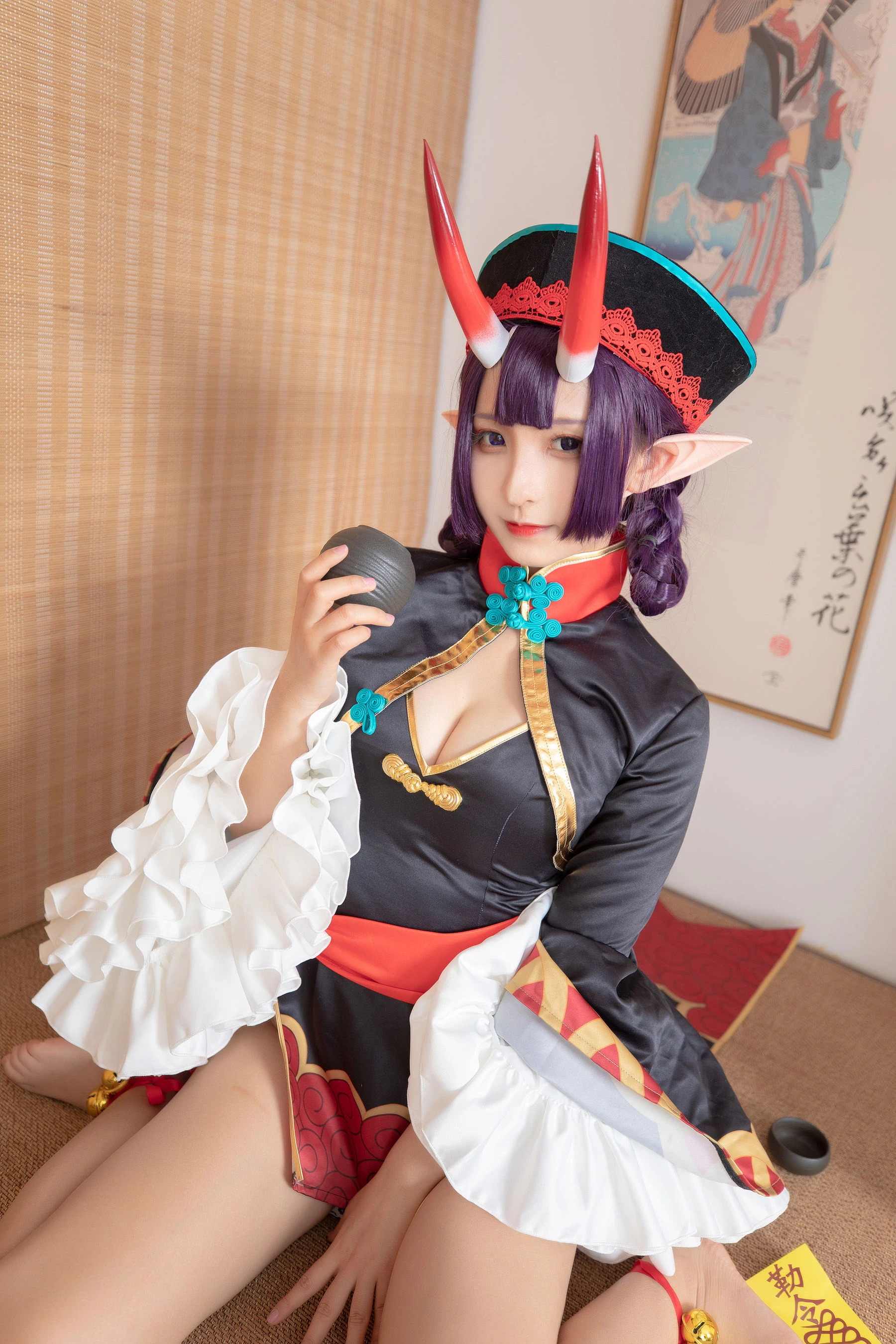 萝莉神楽板真冬之果実の酒気-酒吞cos|图集秀