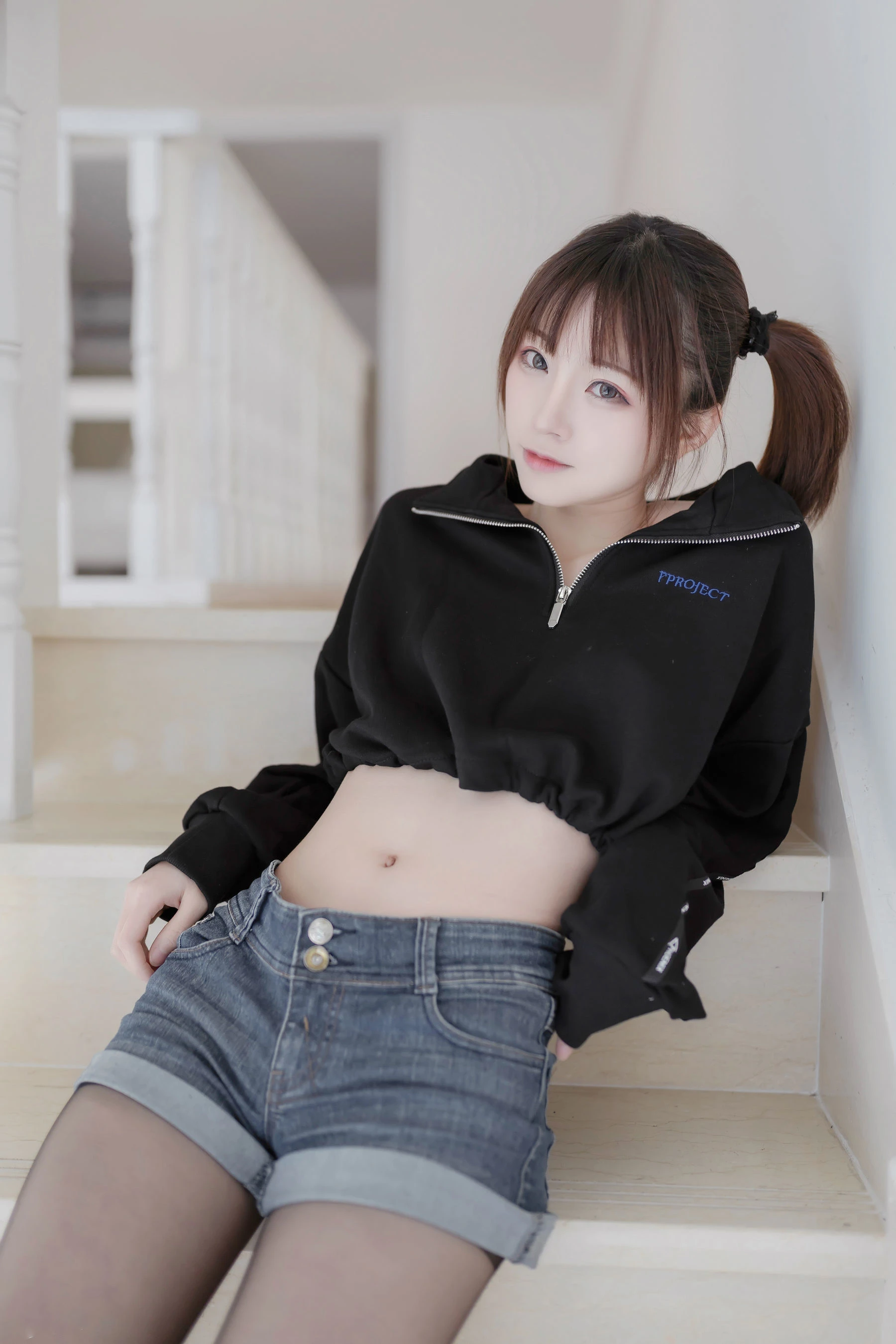 动漫博主Kitaro_绮太郎 – 单马尾女孩插图2