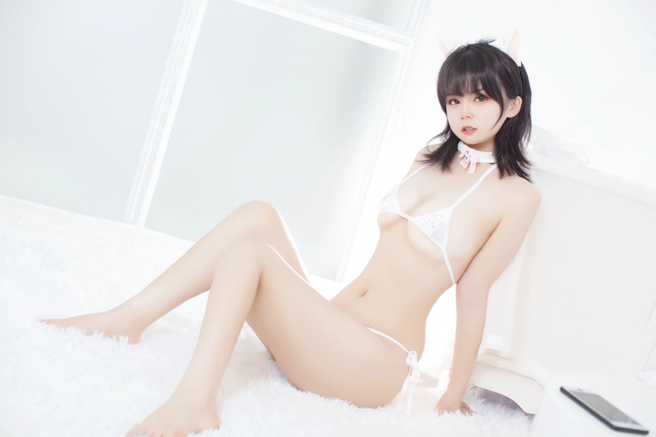 笨蛋学姐 – 白猫女插图6