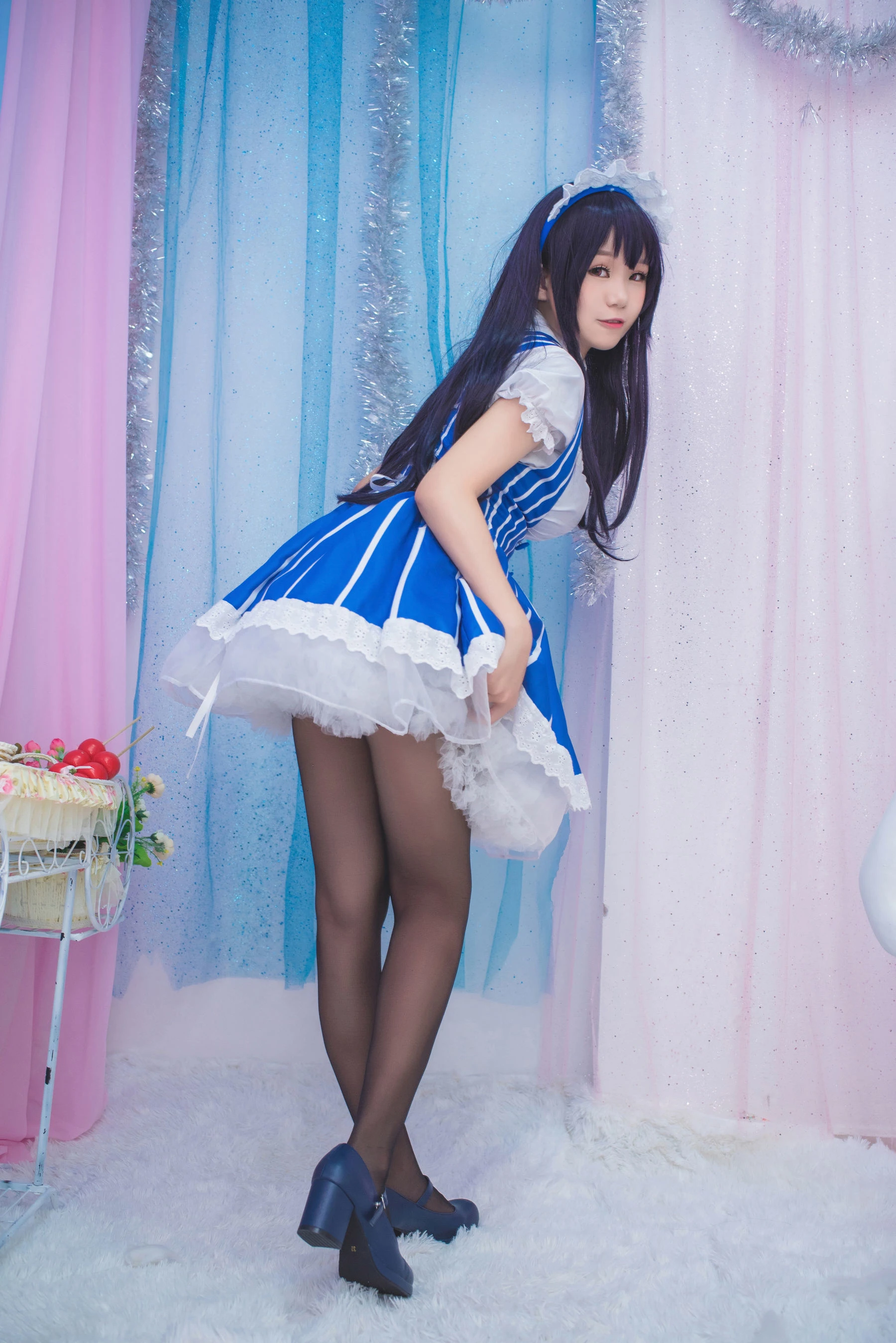 白金Saki – 女仆插图7